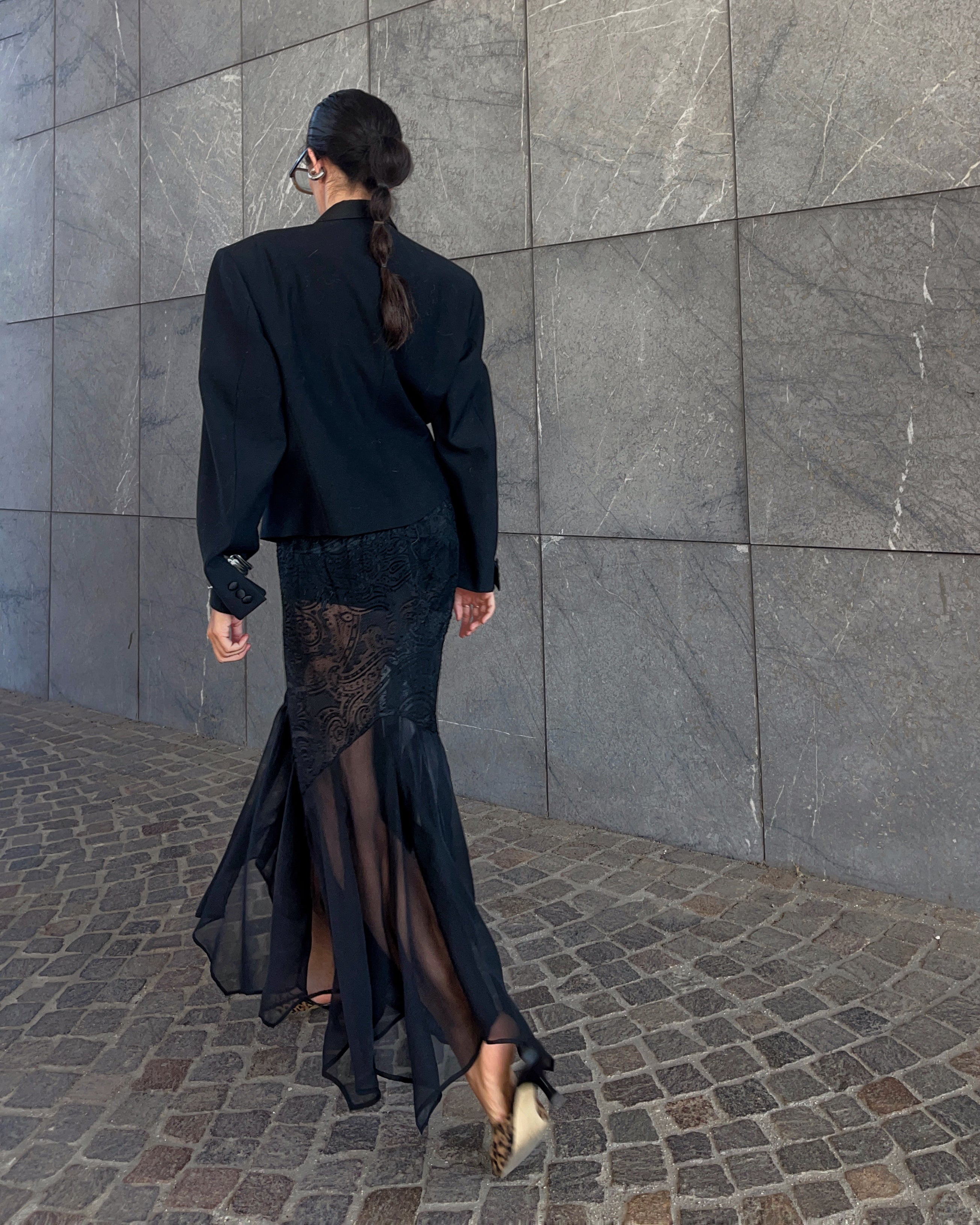 Transparent skirt