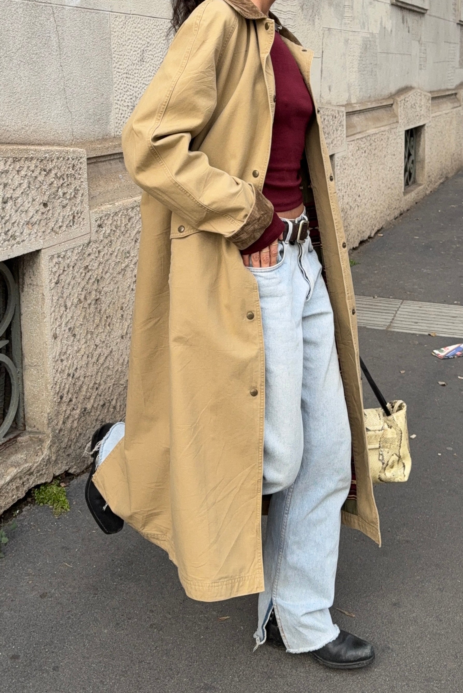 Cotton long jacket