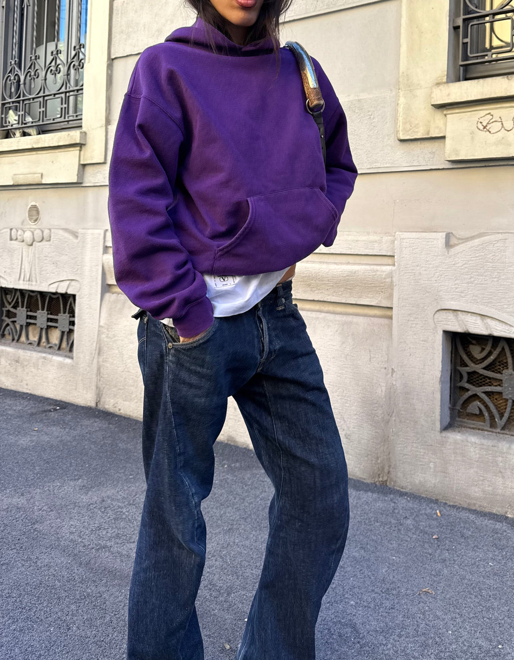 Vintage violet hoodie