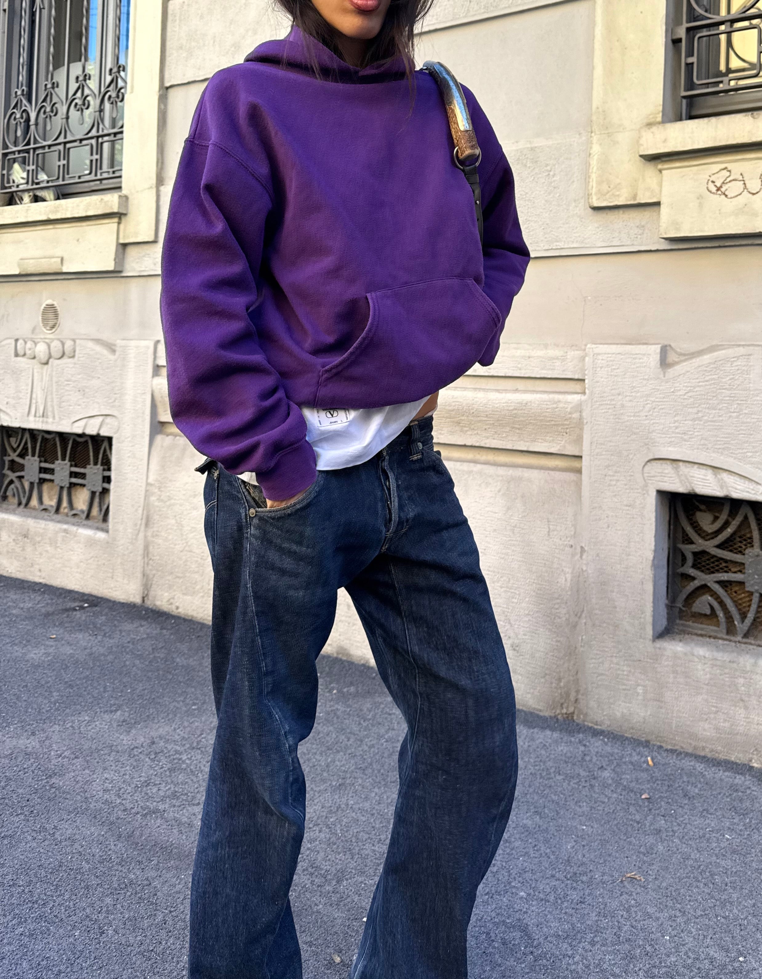 Vintage violet hoodie