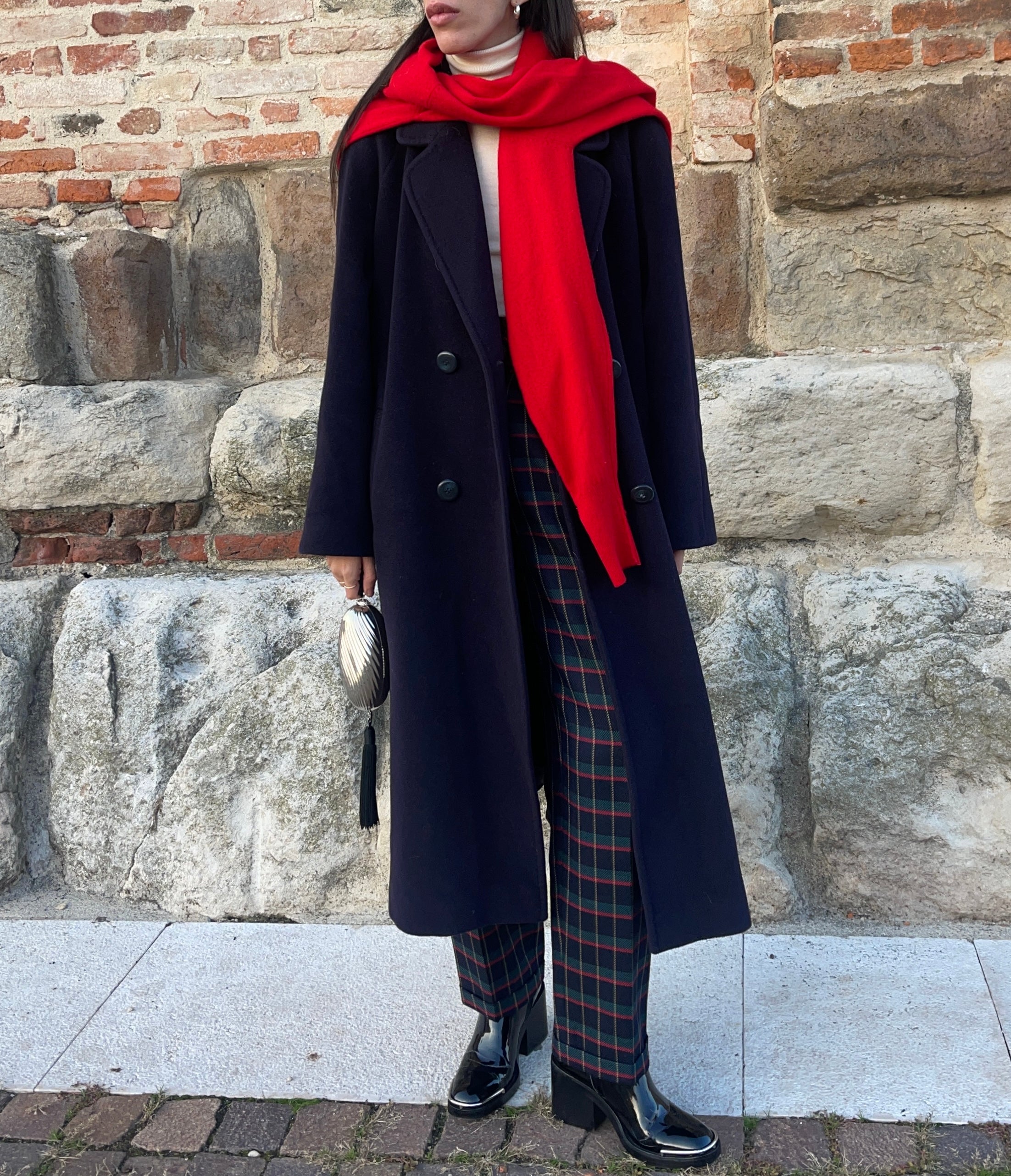 Red wool jumper