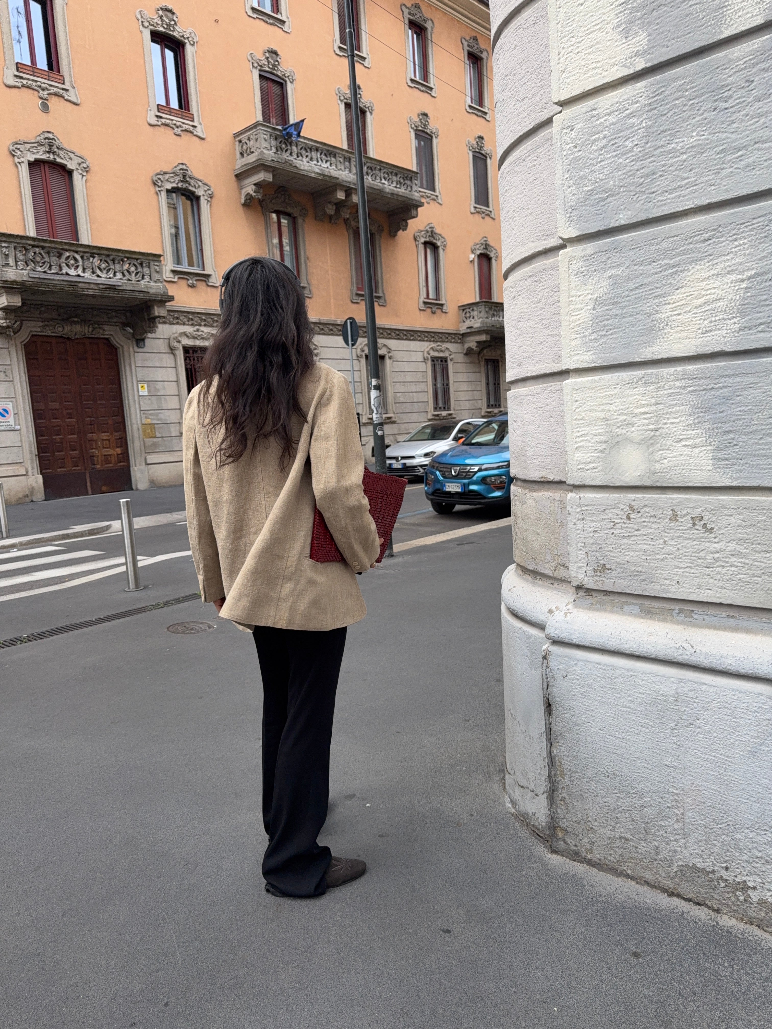 100% linen blazer