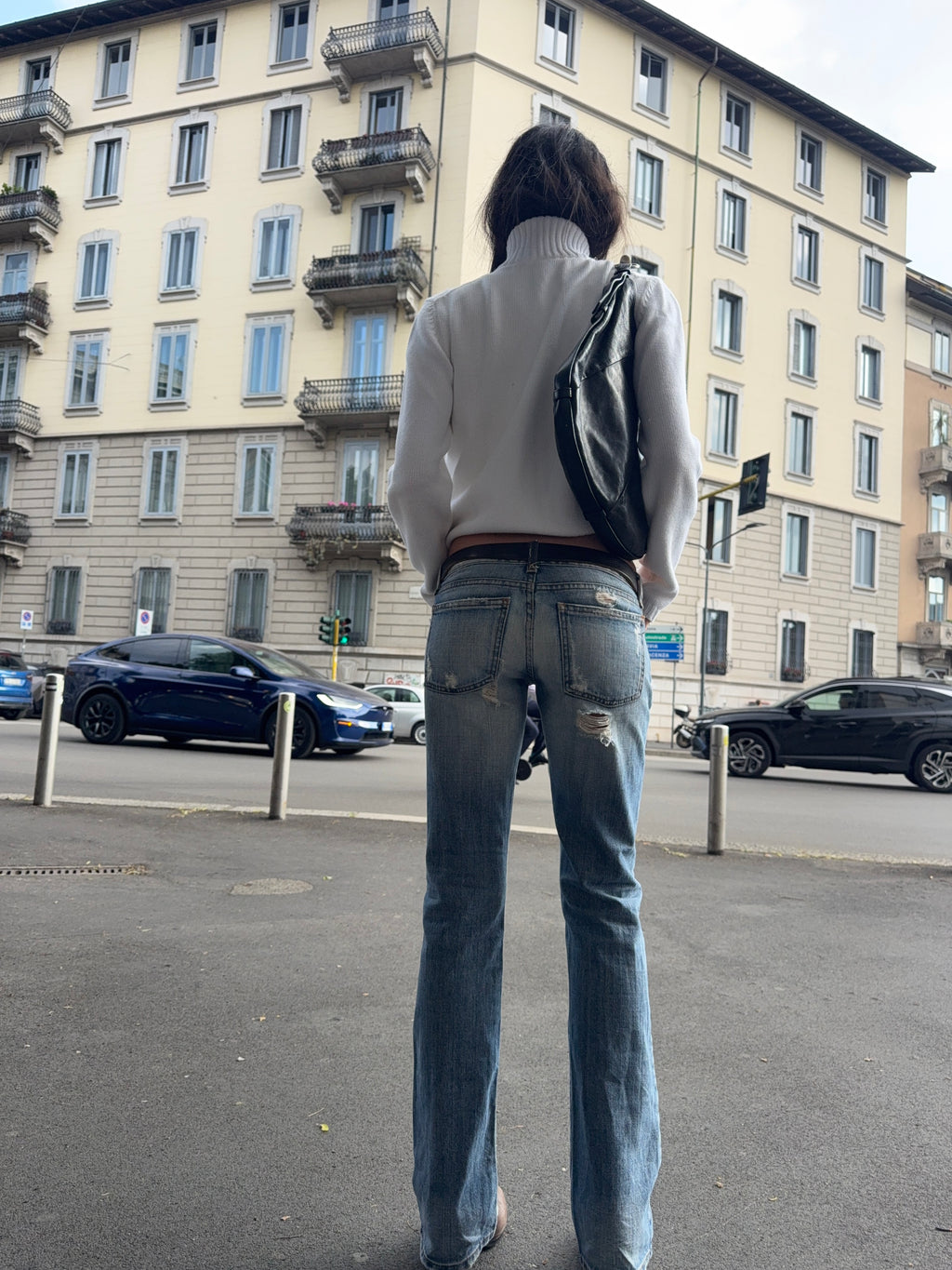 Low waist bootcut jeans