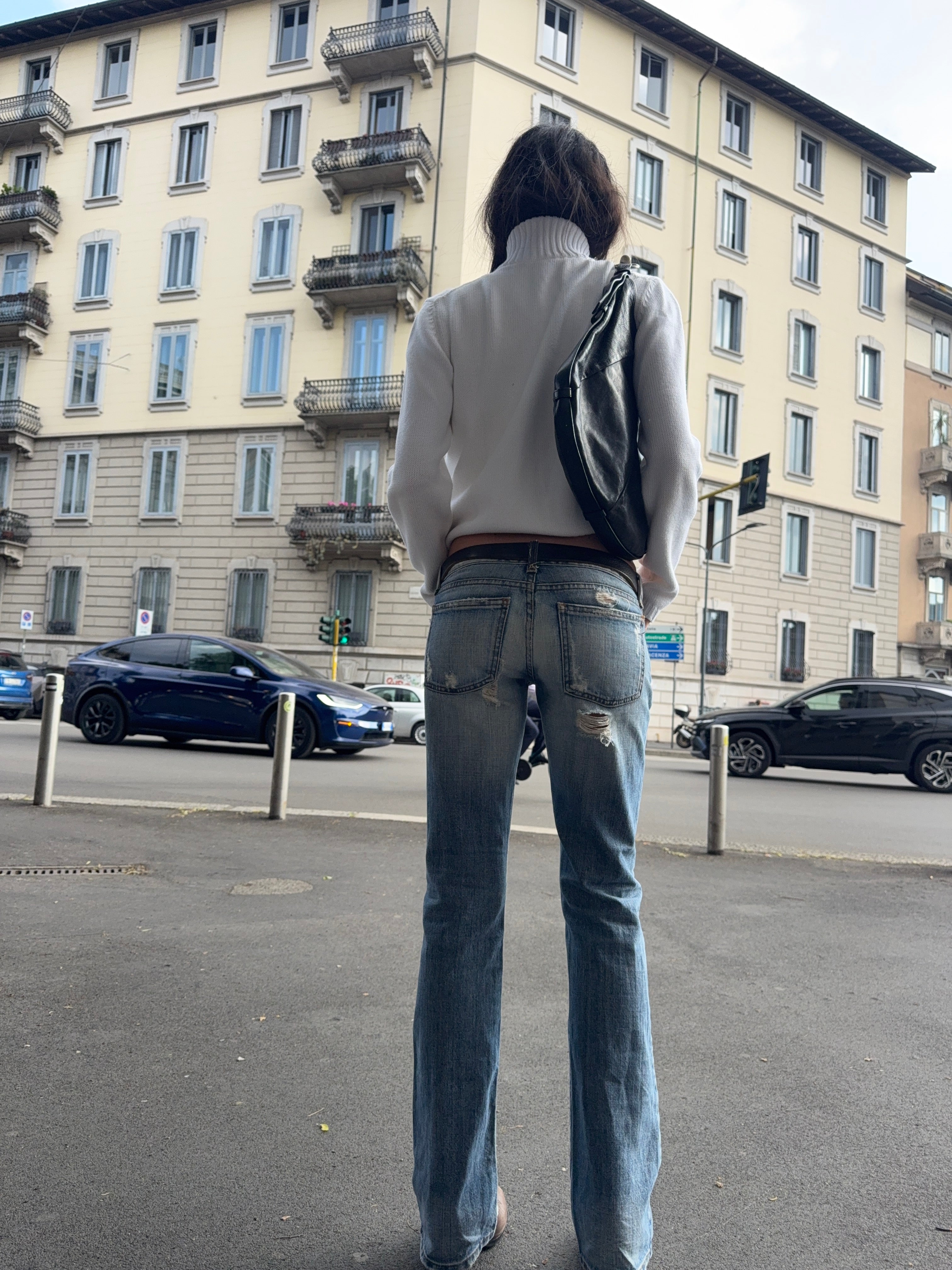 Low waist bootcut jeans