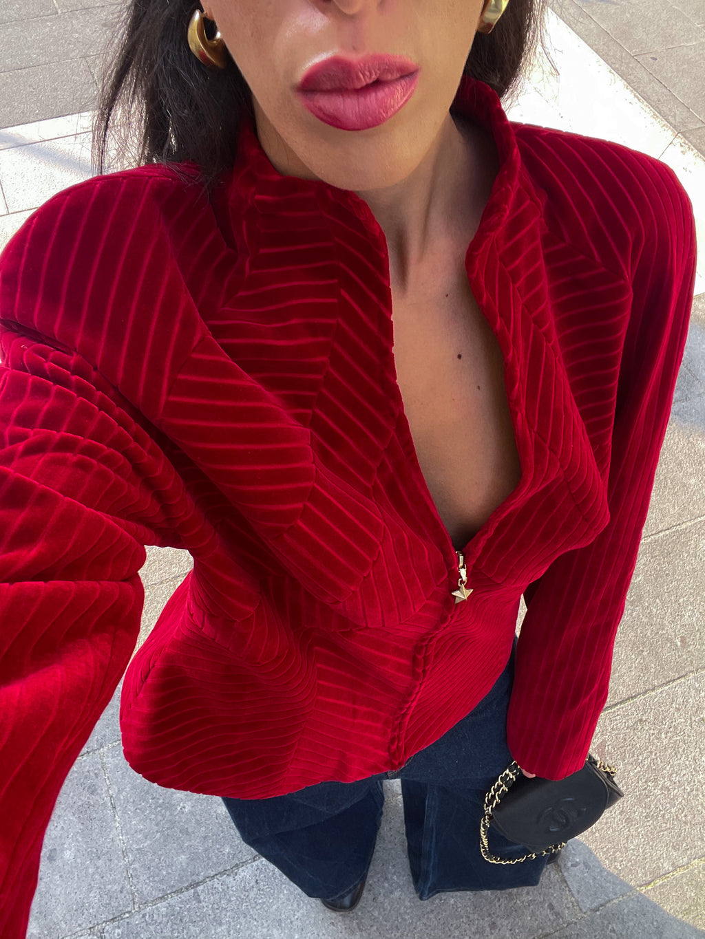 MUGLER velvet jacket
