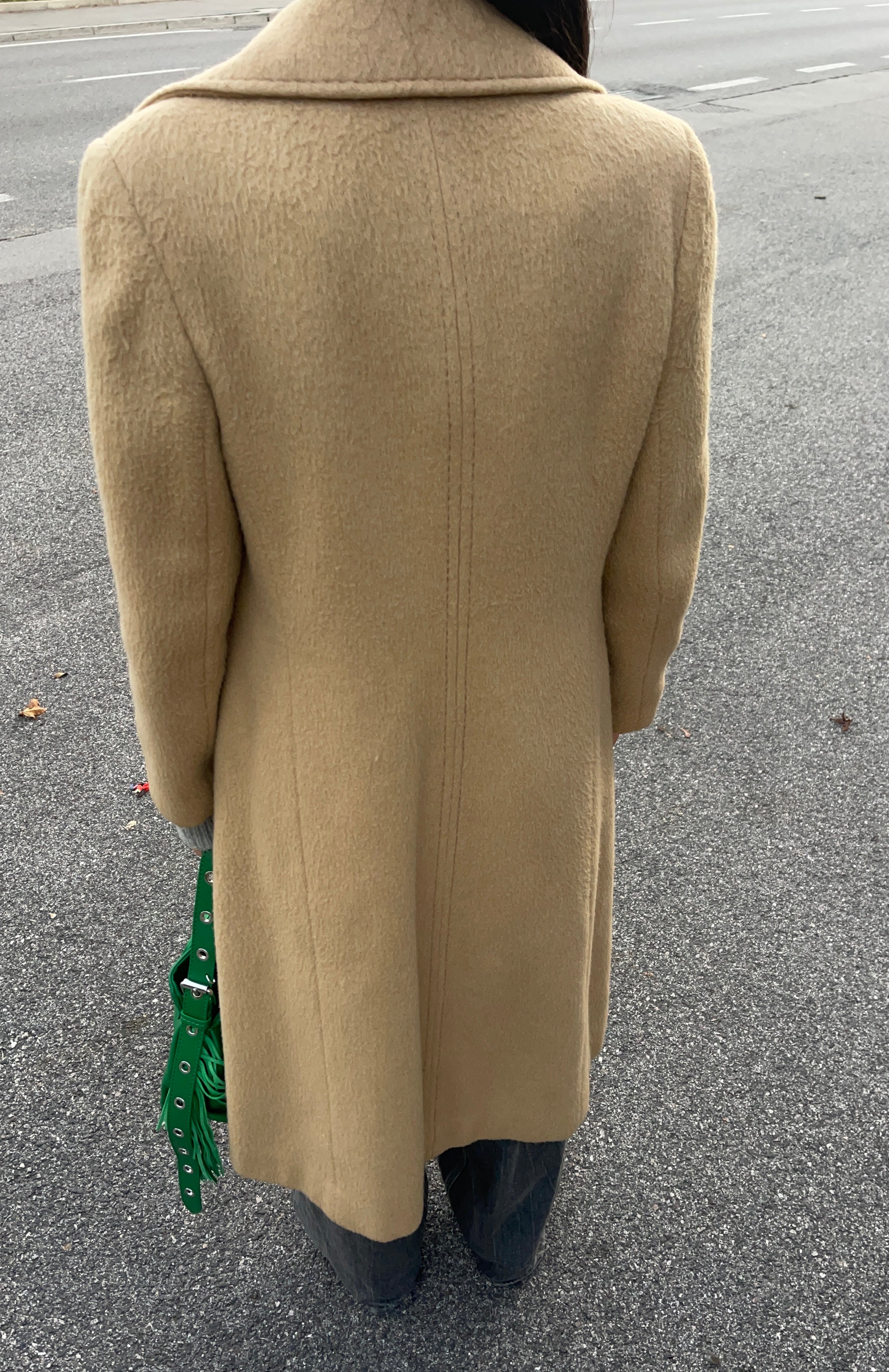 Camel petite coat