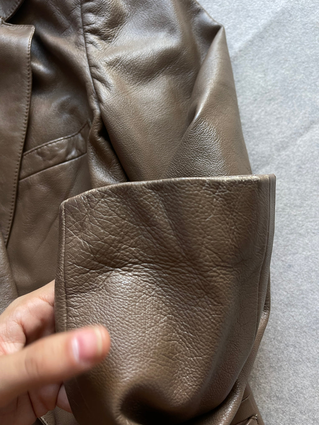 Leather blazer