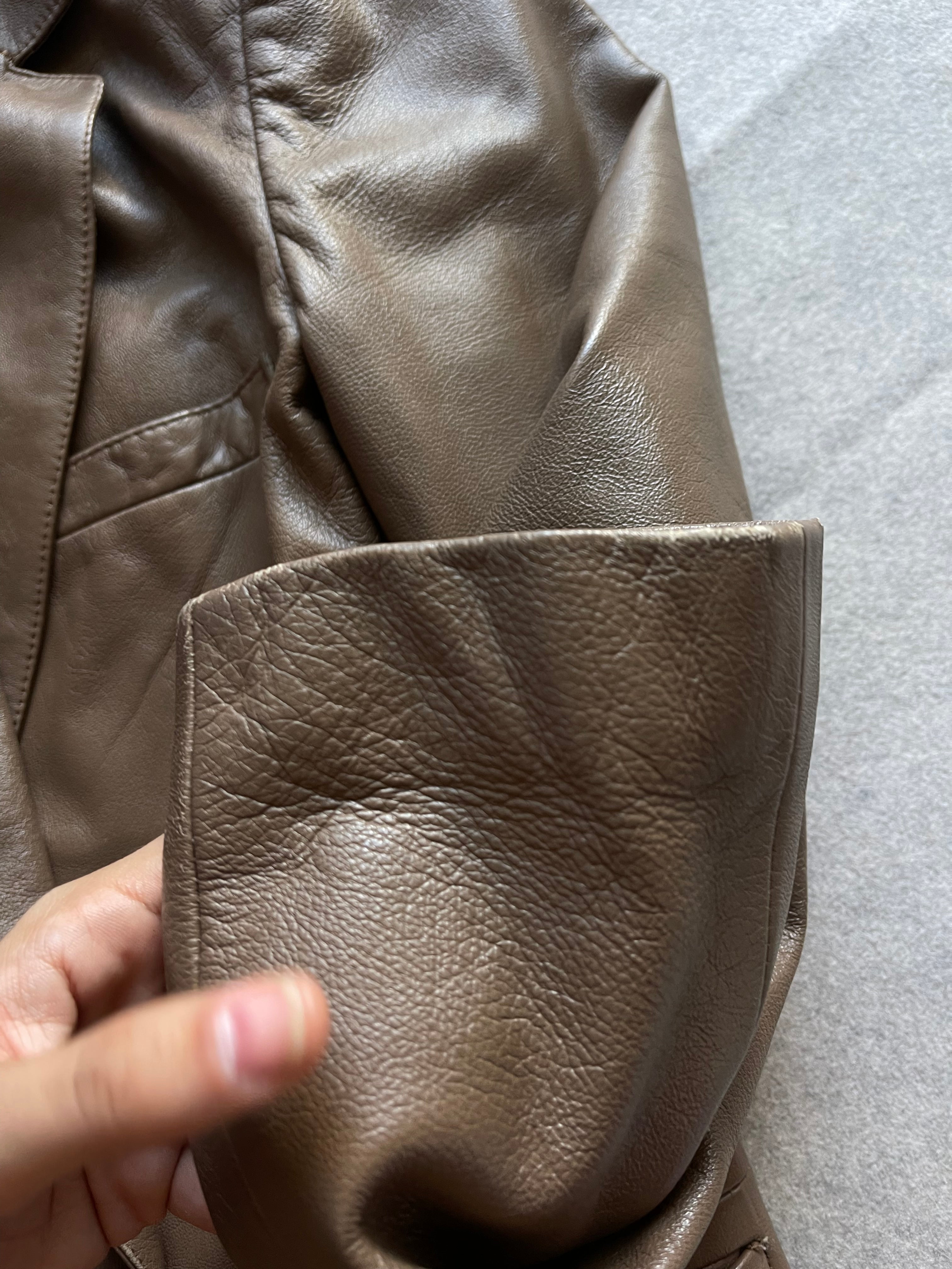 Leather blazer