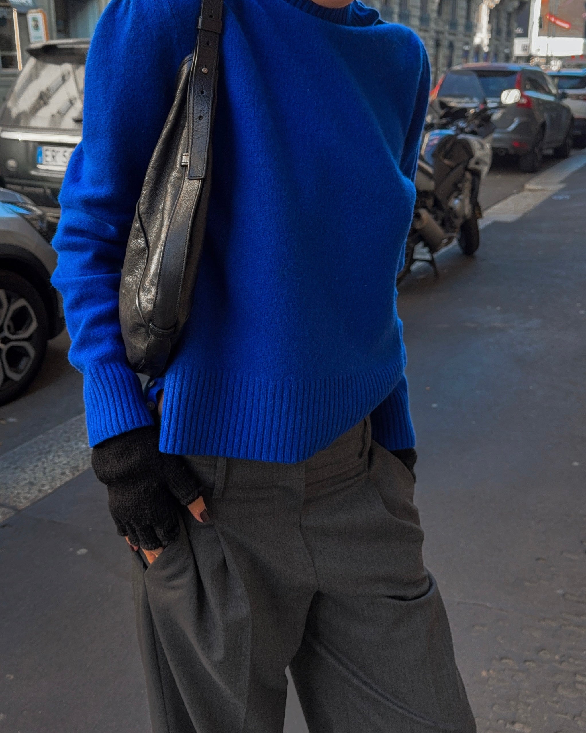 100% lambswool blue jumper