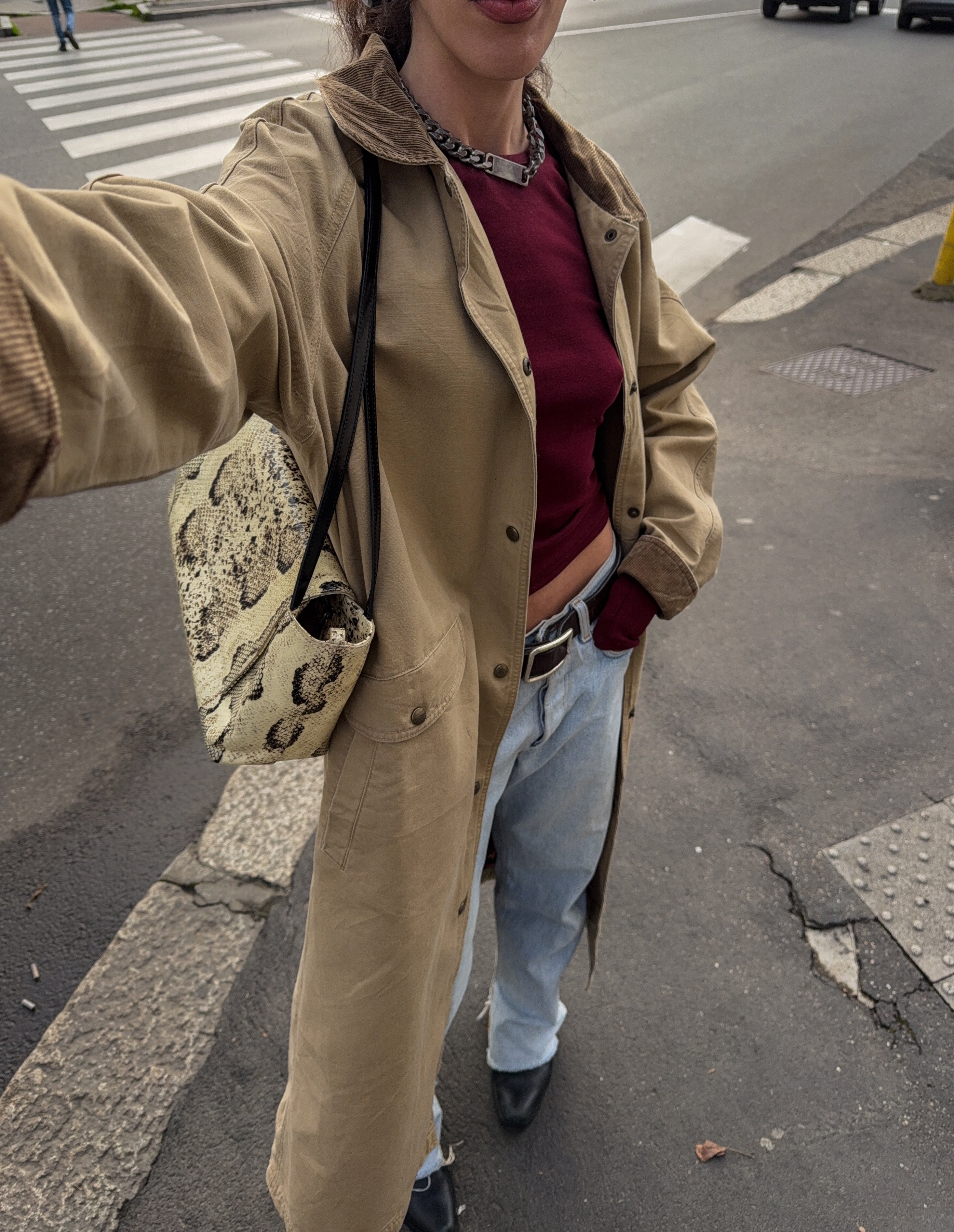 Cotton long jacket