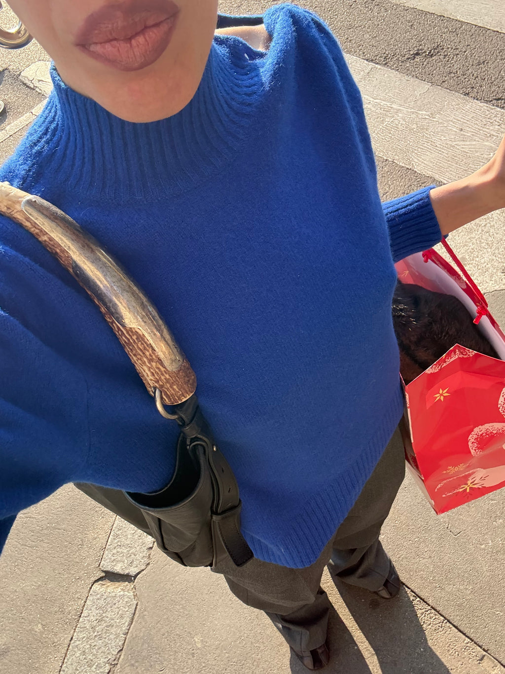 100% lambswool blue jumper