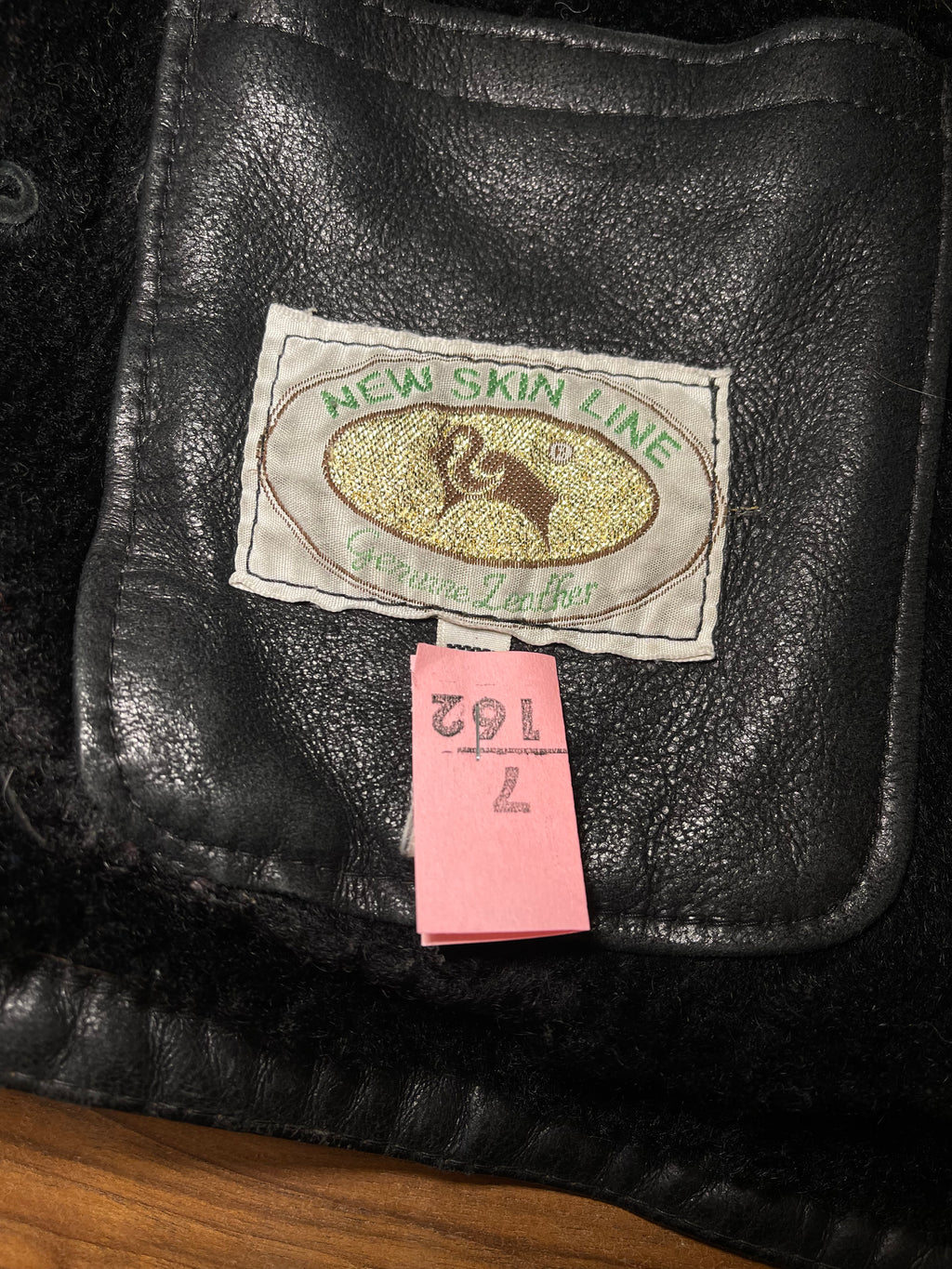 Black shearling coat