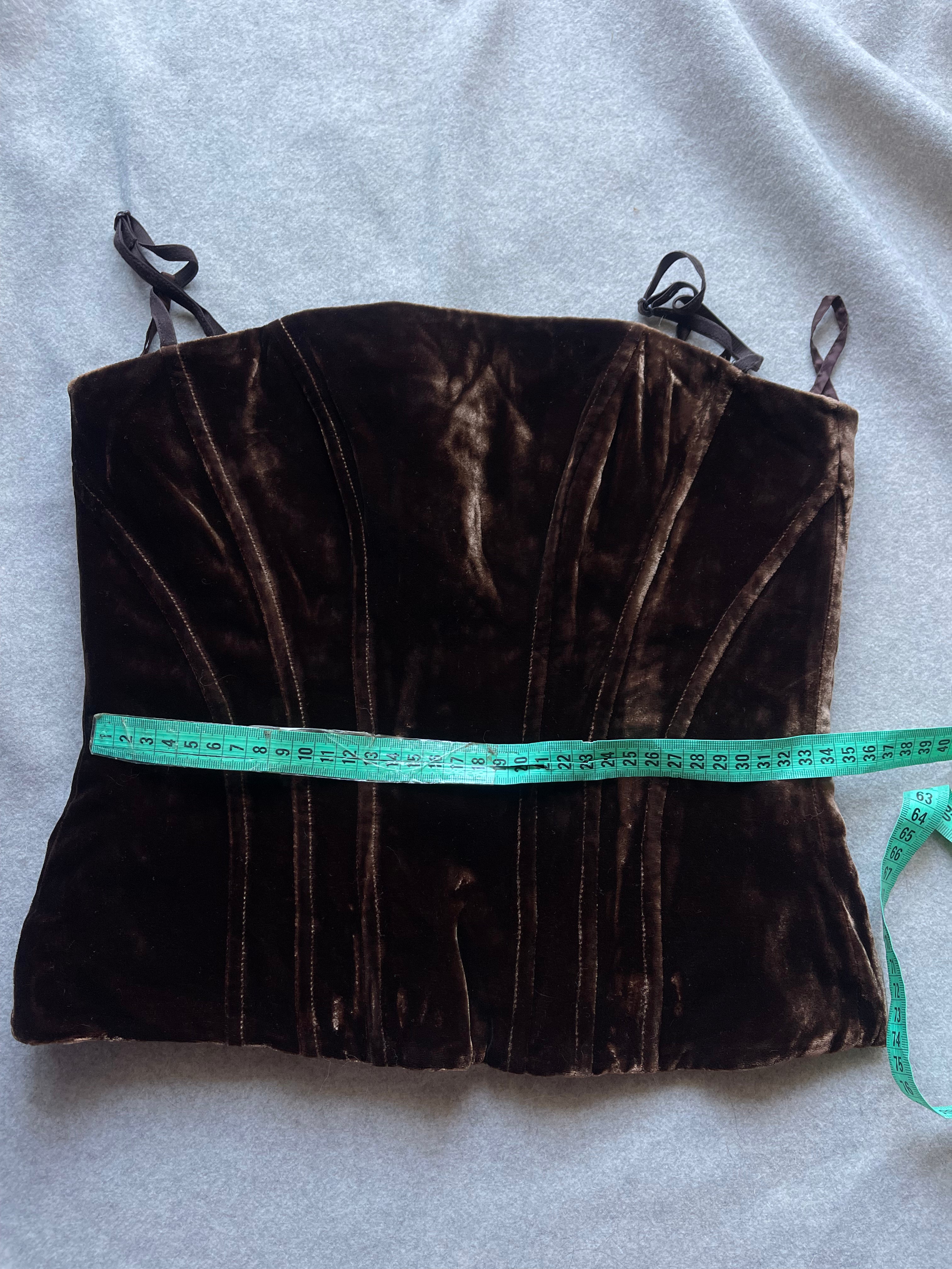 Luisa Spagnoli Velvet silk bustier