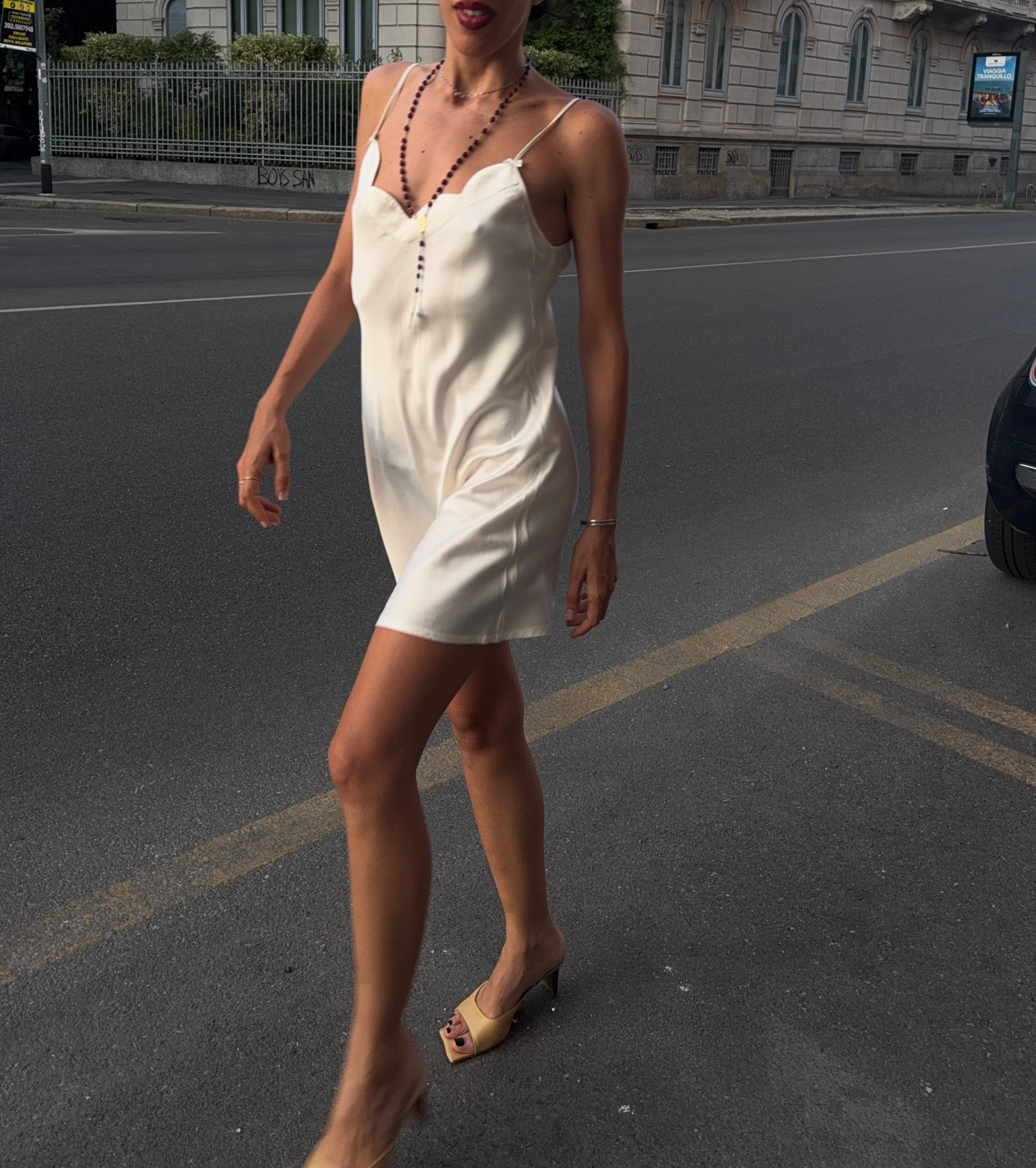 100% silk slip dress
