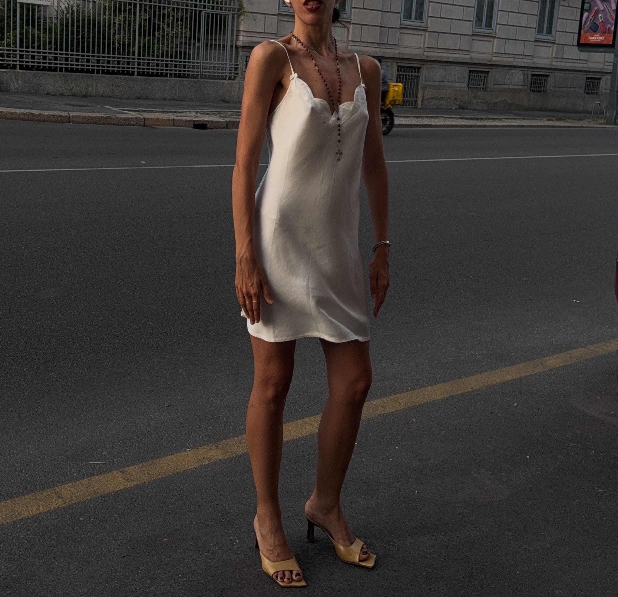 100% silk slip dress