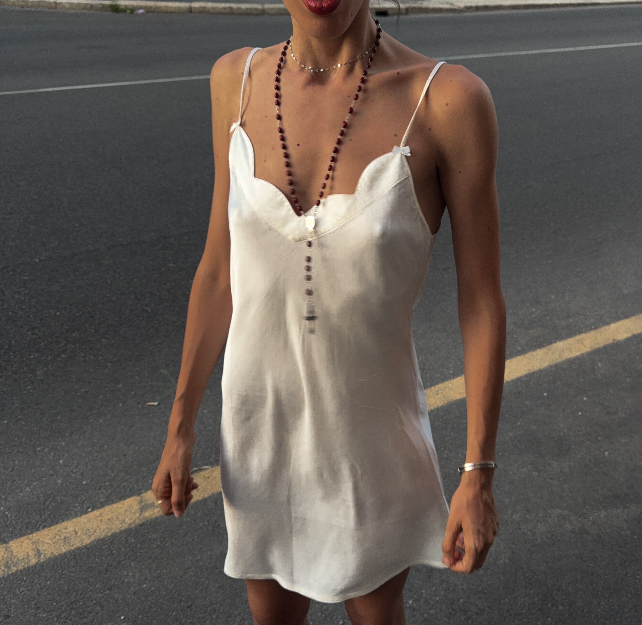 100% silk slip dress