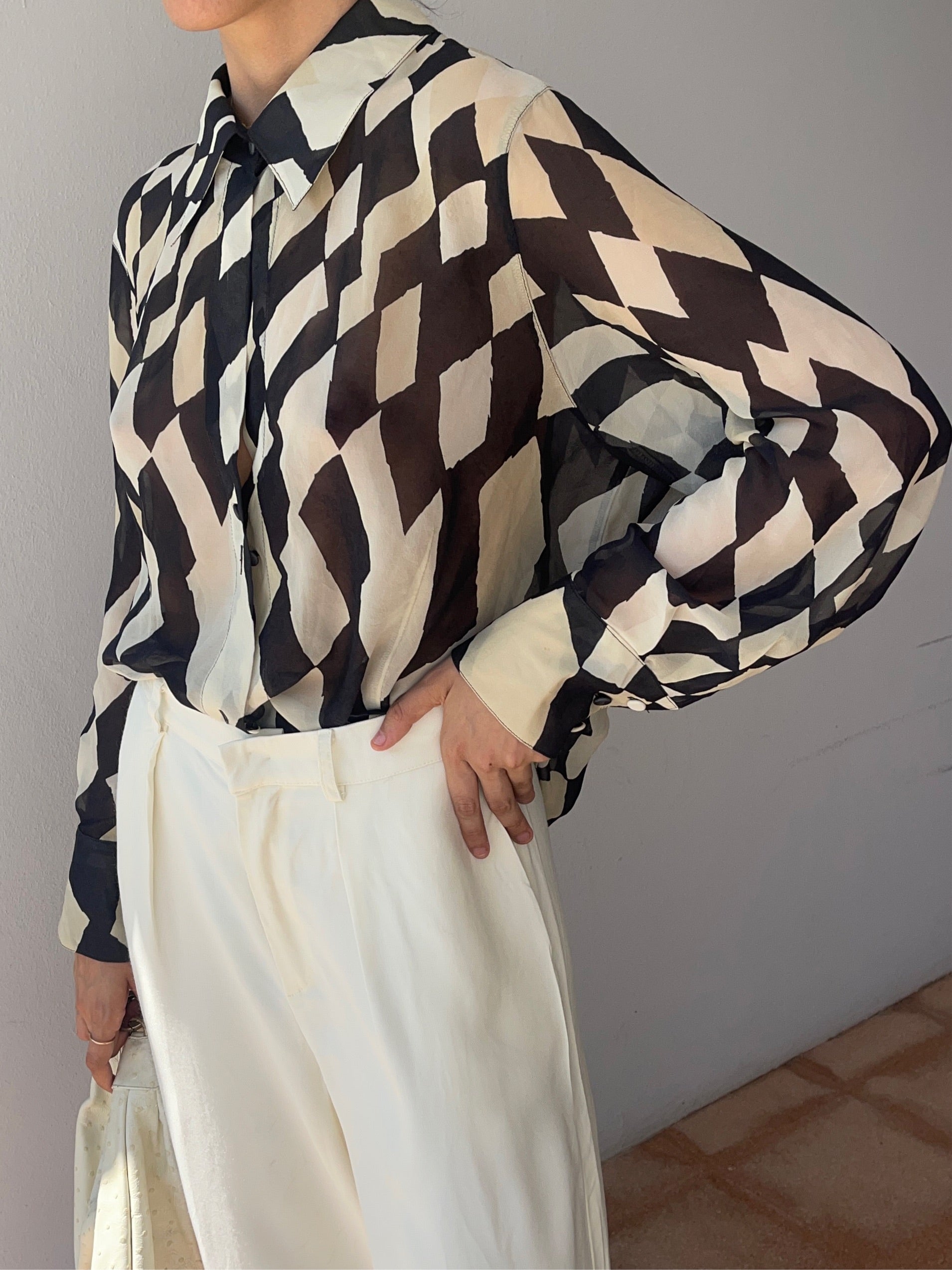 100 silk fantasia shirt