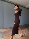 Chocolate dress