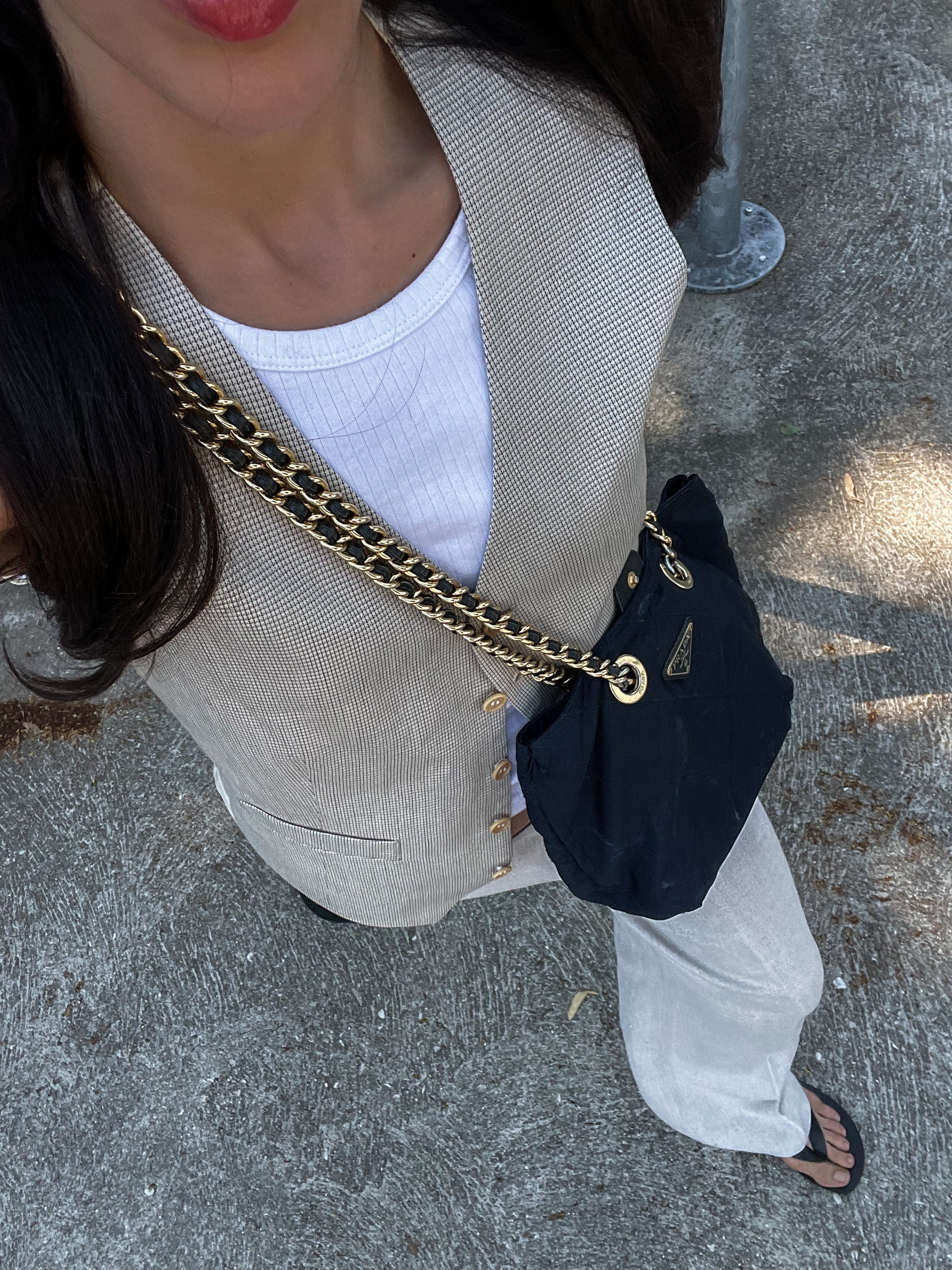 100 linen thick pants