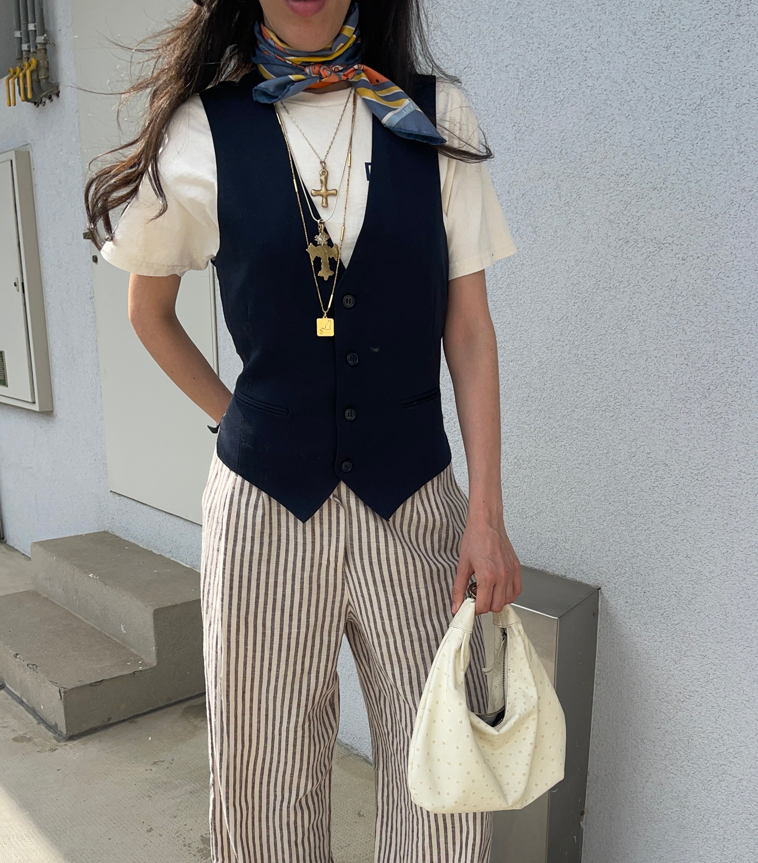 Blue gilet