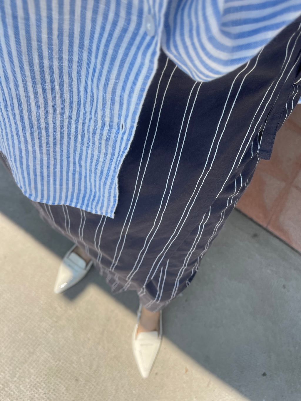 Wrap cotton skirt