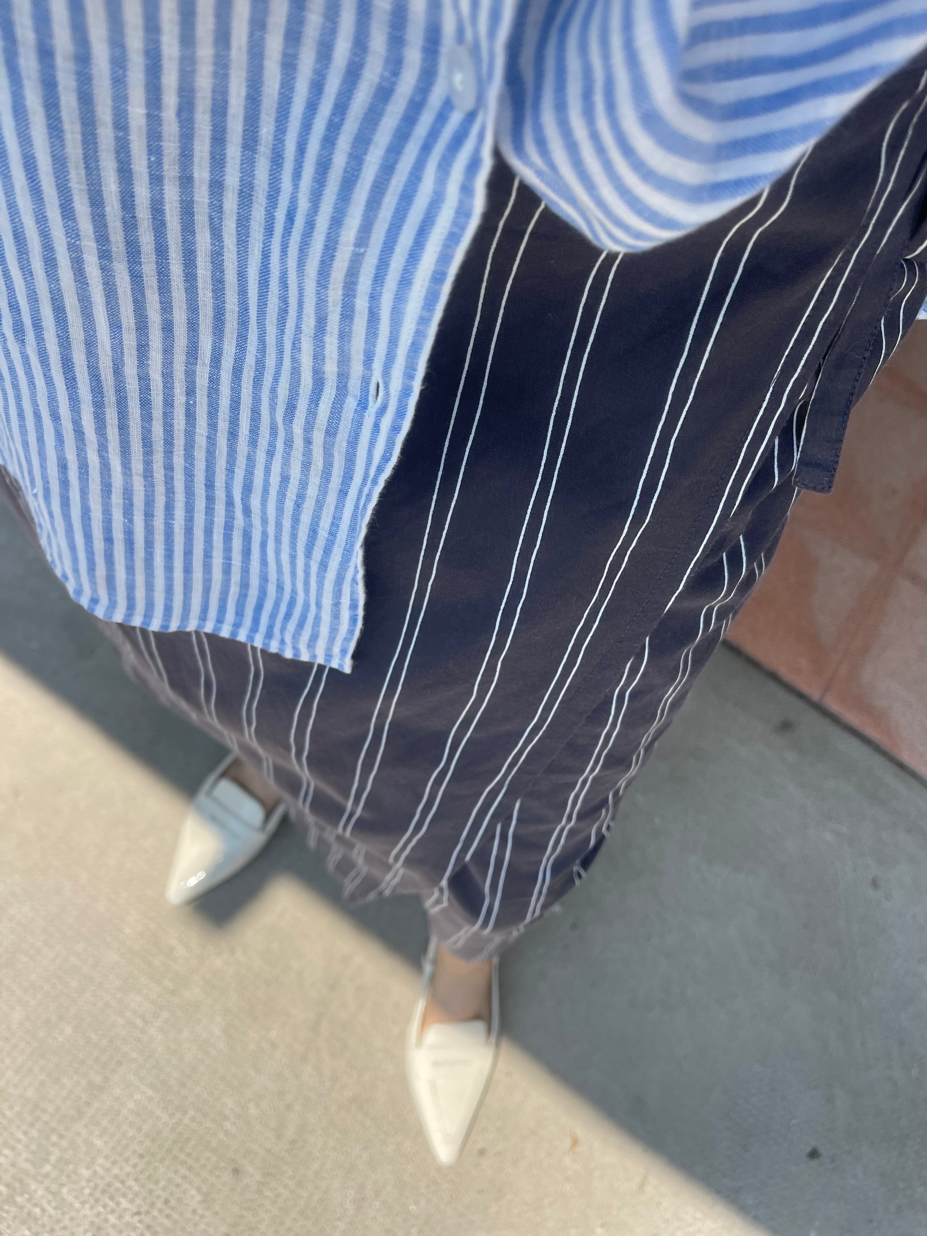 Wrap cotton skirt