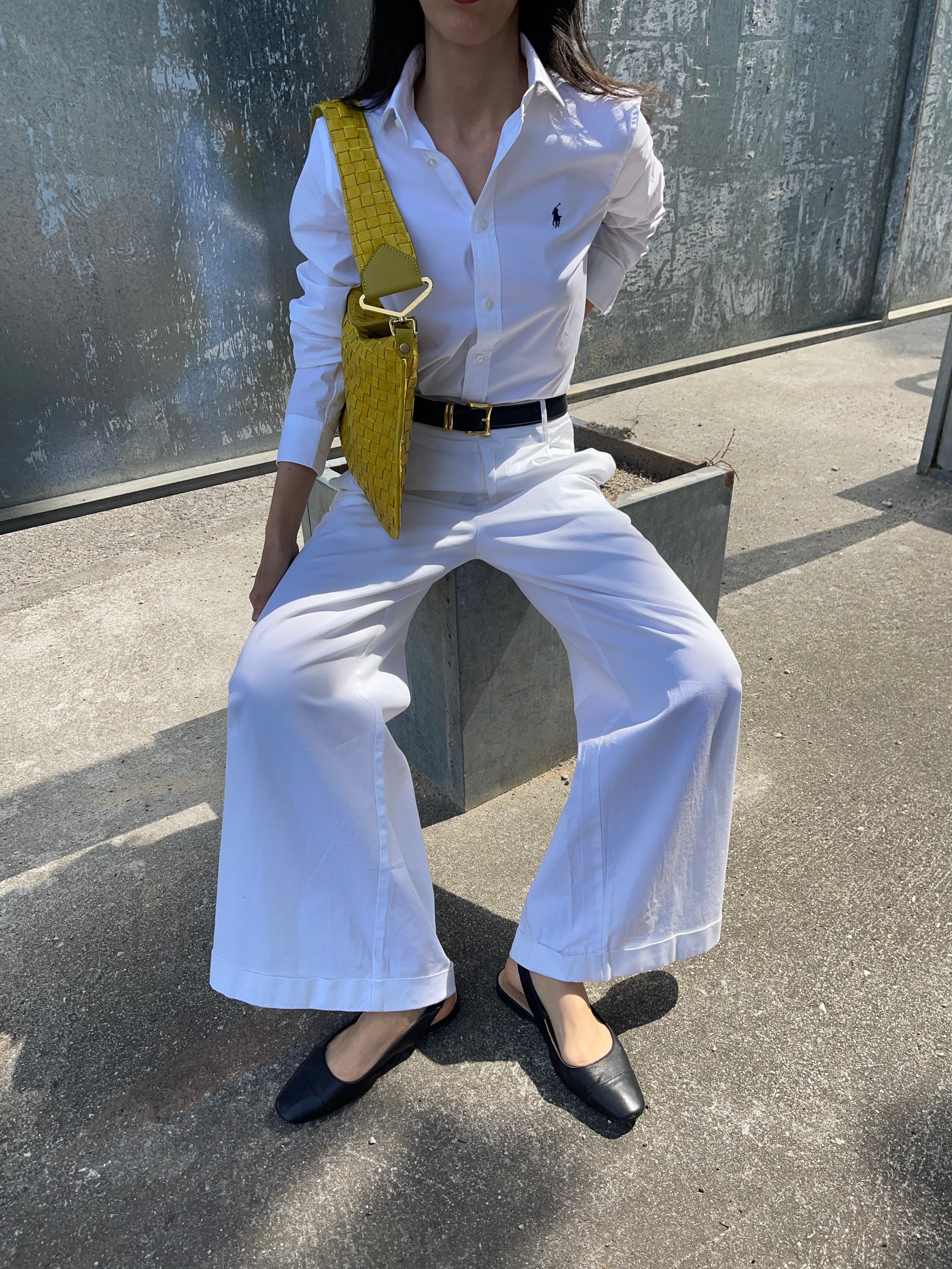 100 cotton white pants