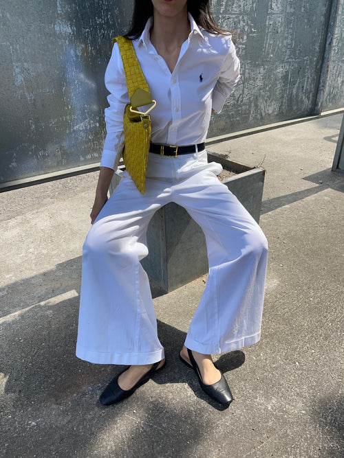 100 cotton white pants