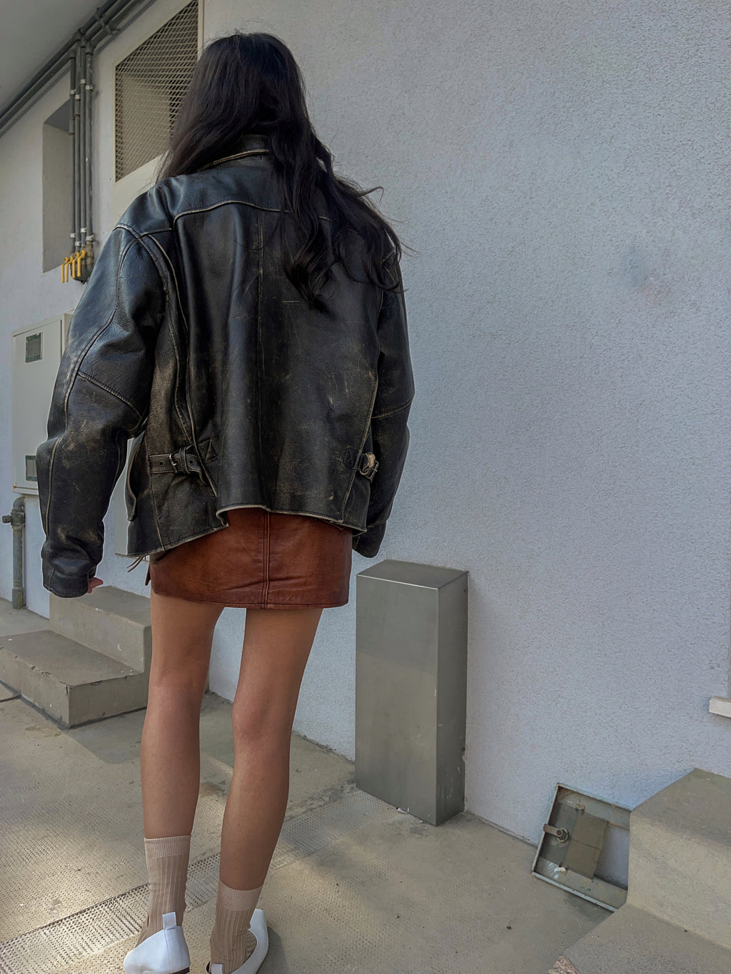 Leather skirt