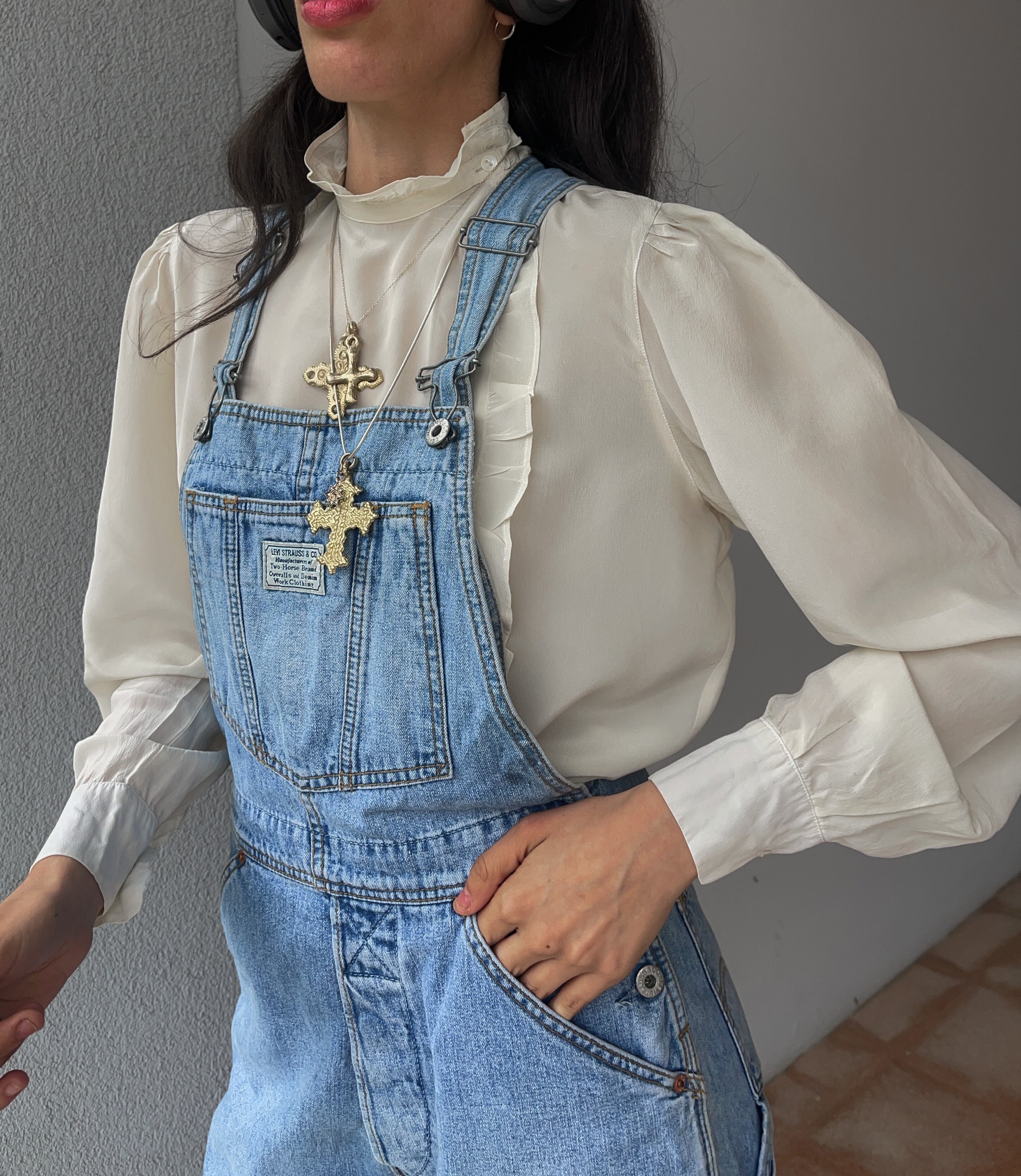 100 silk ivory shirt