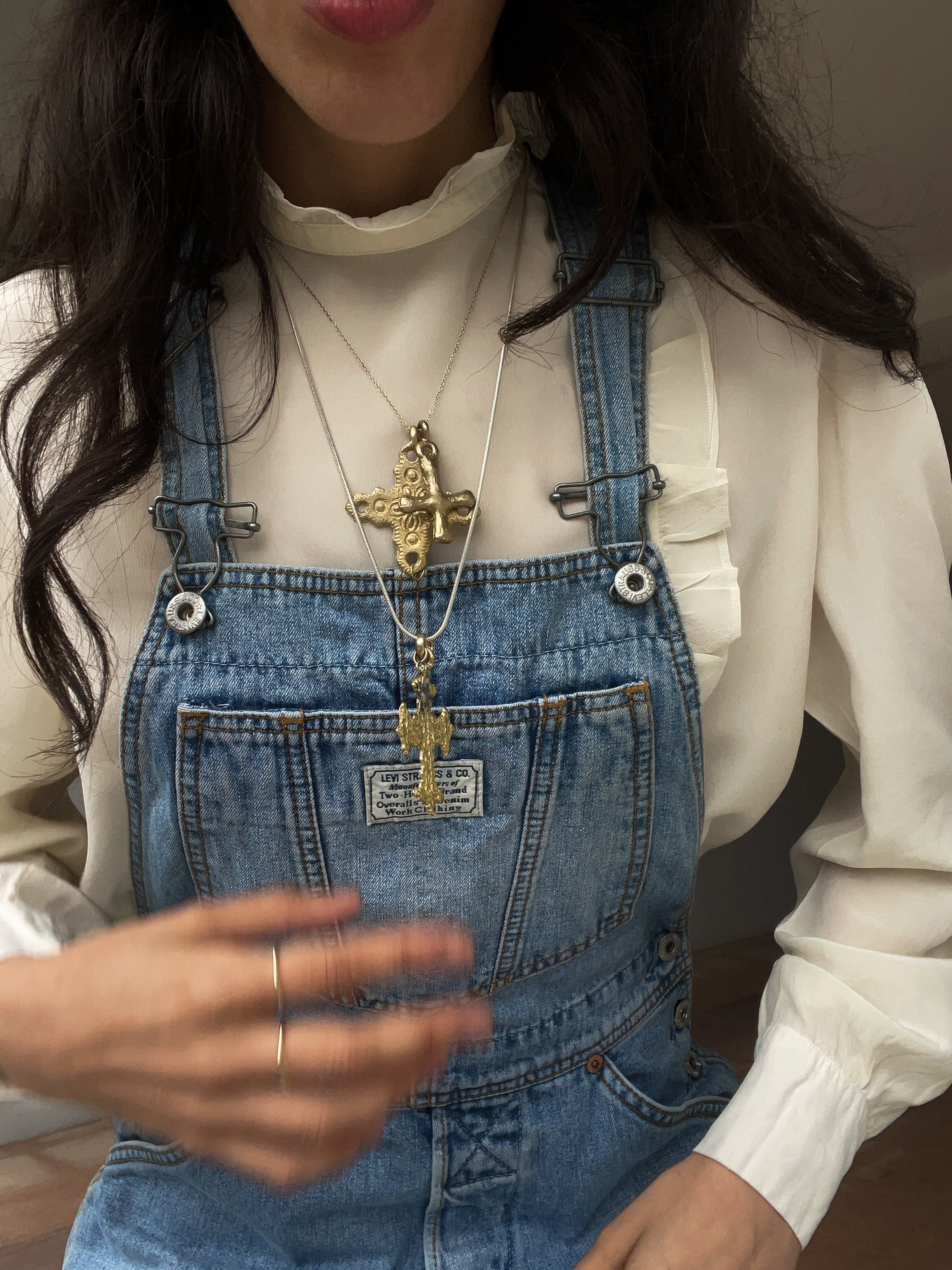 100 silk ivory shirt