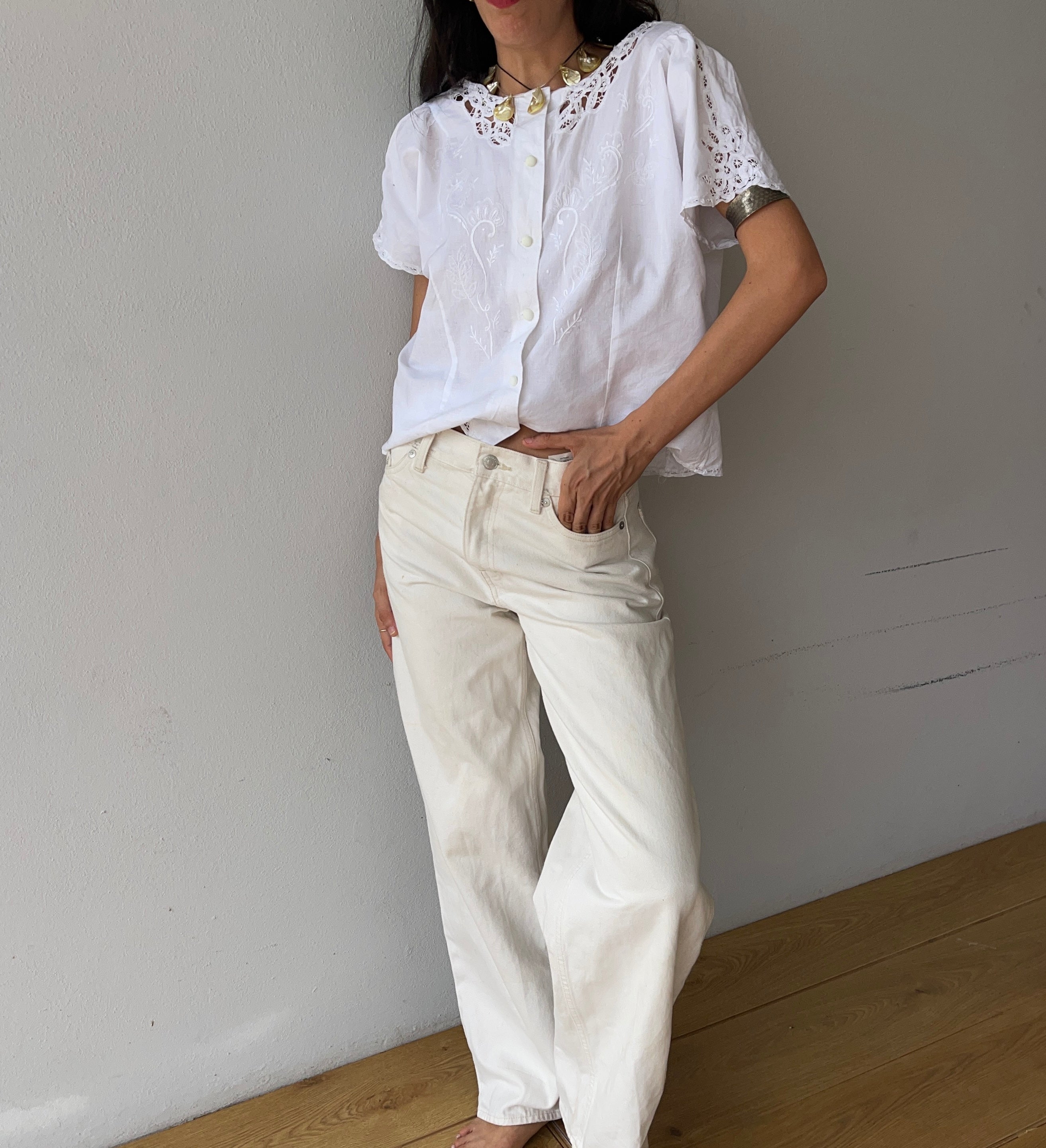 Cotton romantic shirt