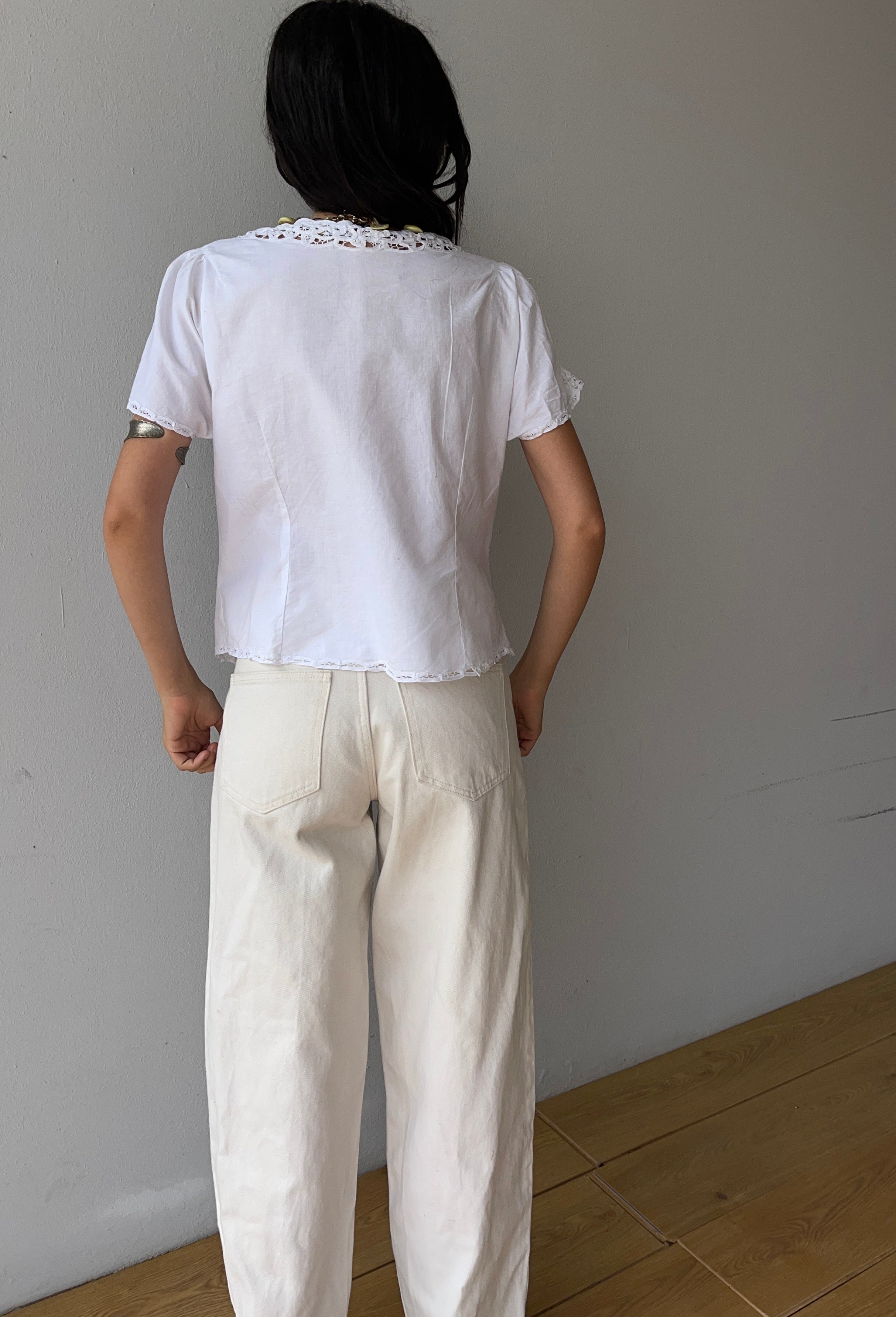 Cotton romantic shirt