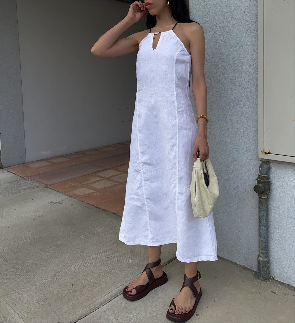 Linen vintage dress