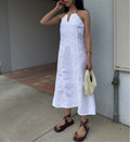 Linen vintage dress