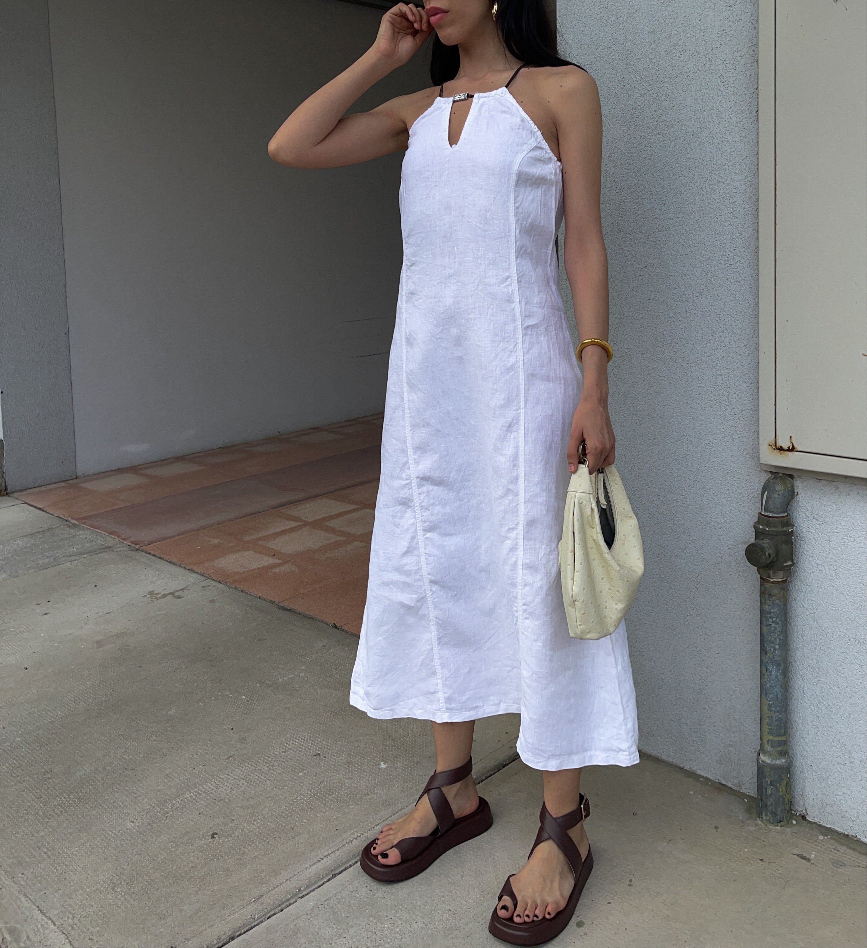 Linen vintage dress