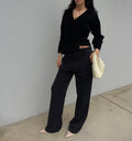 long sleeve 100 suede / leather jacket / top