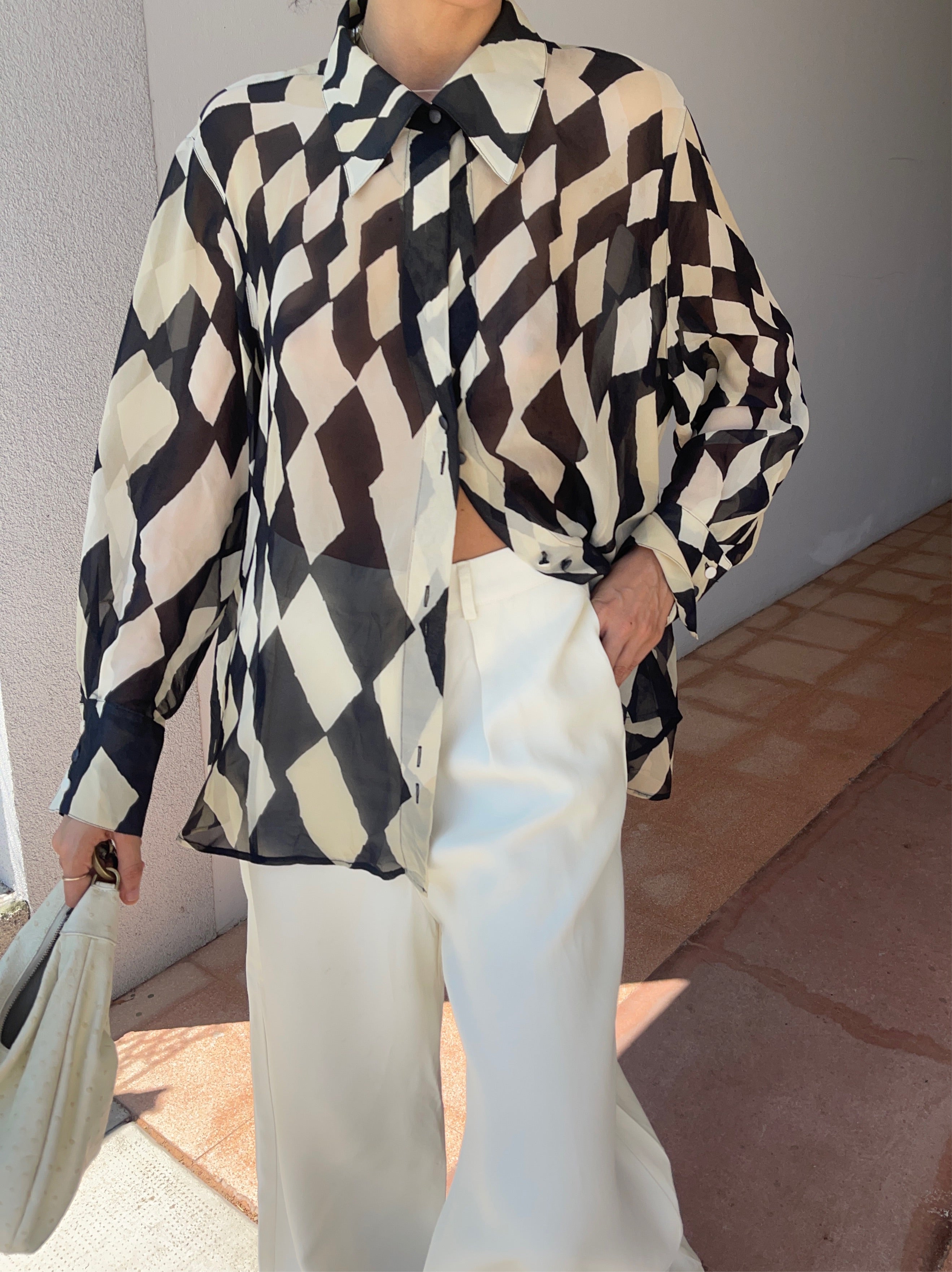 100 silk fantasia shirt