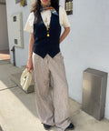 linen striped dreamy pants 🥲