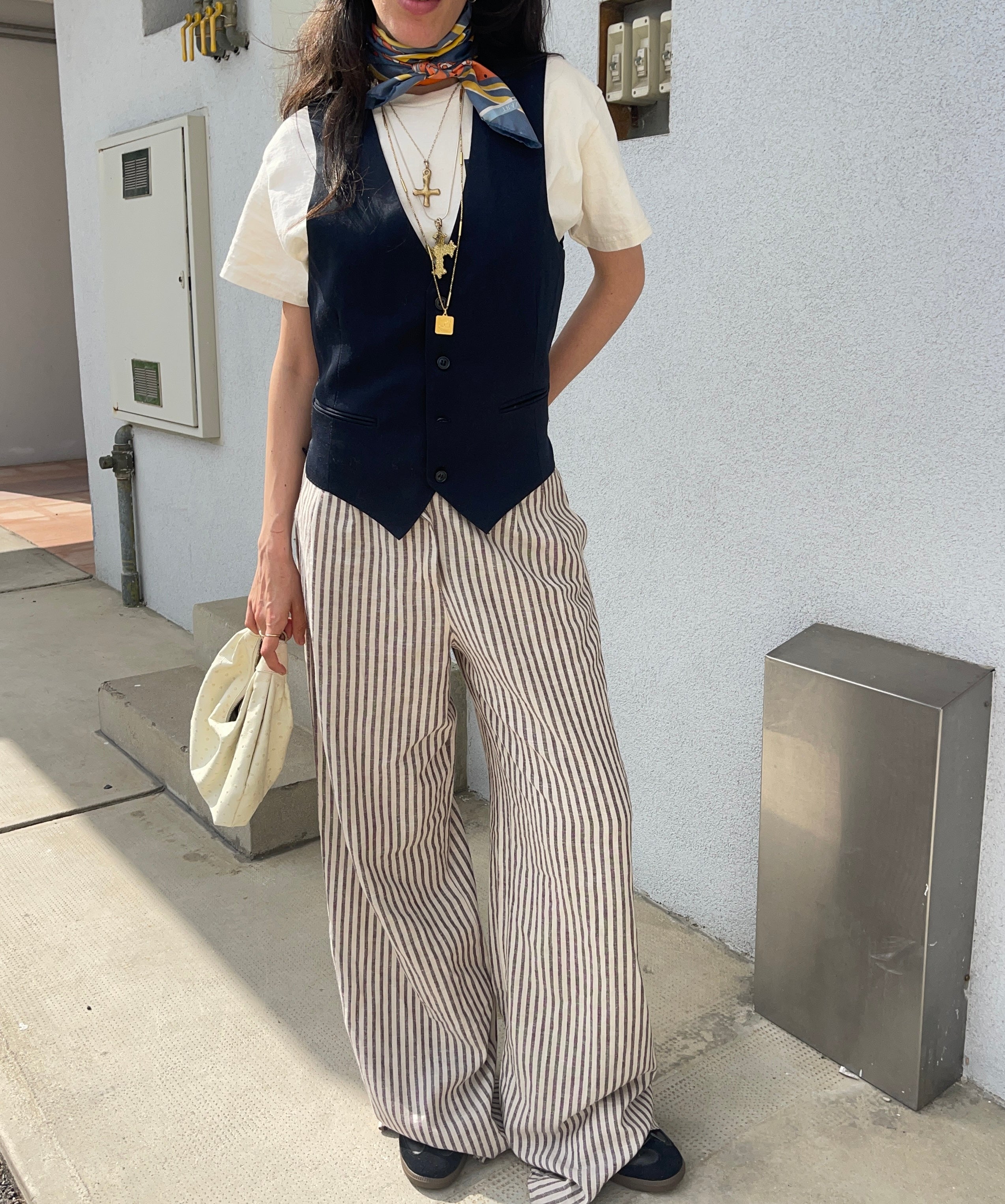 linen striped dreamy pants 🥲