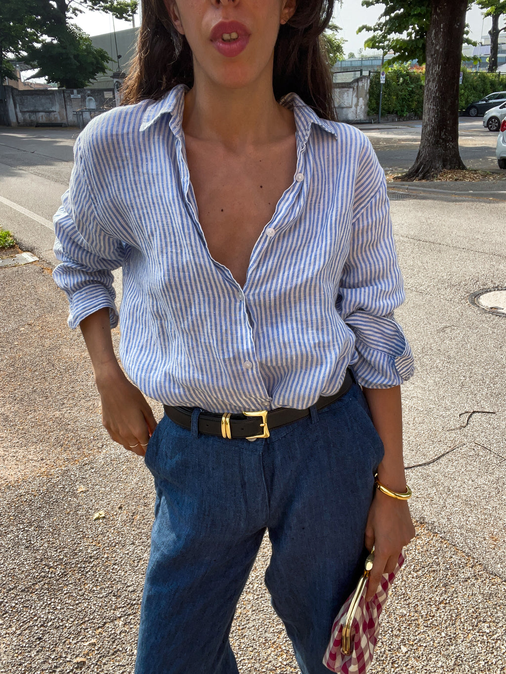 100% linen shirt