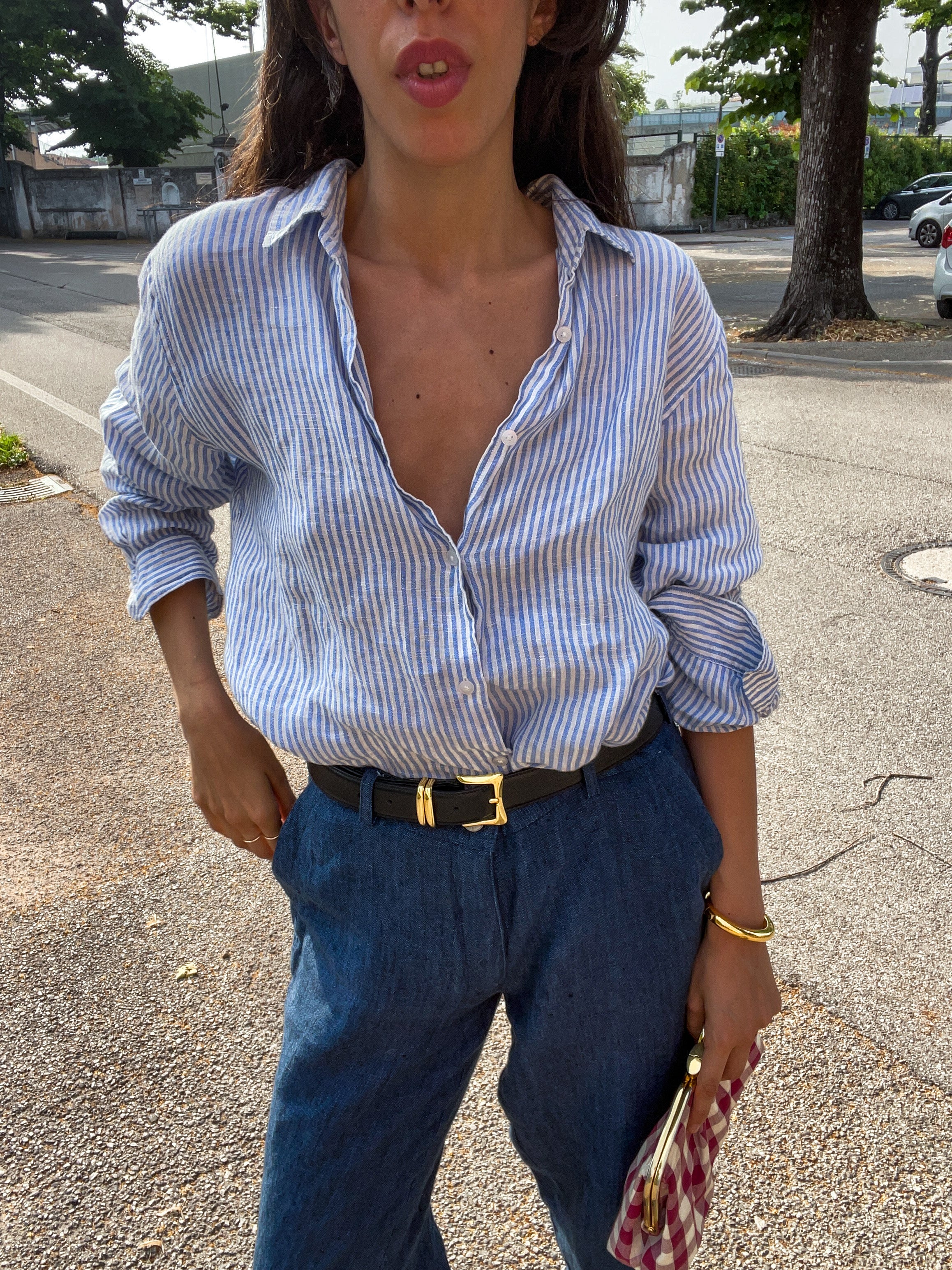 100% linen shirt
