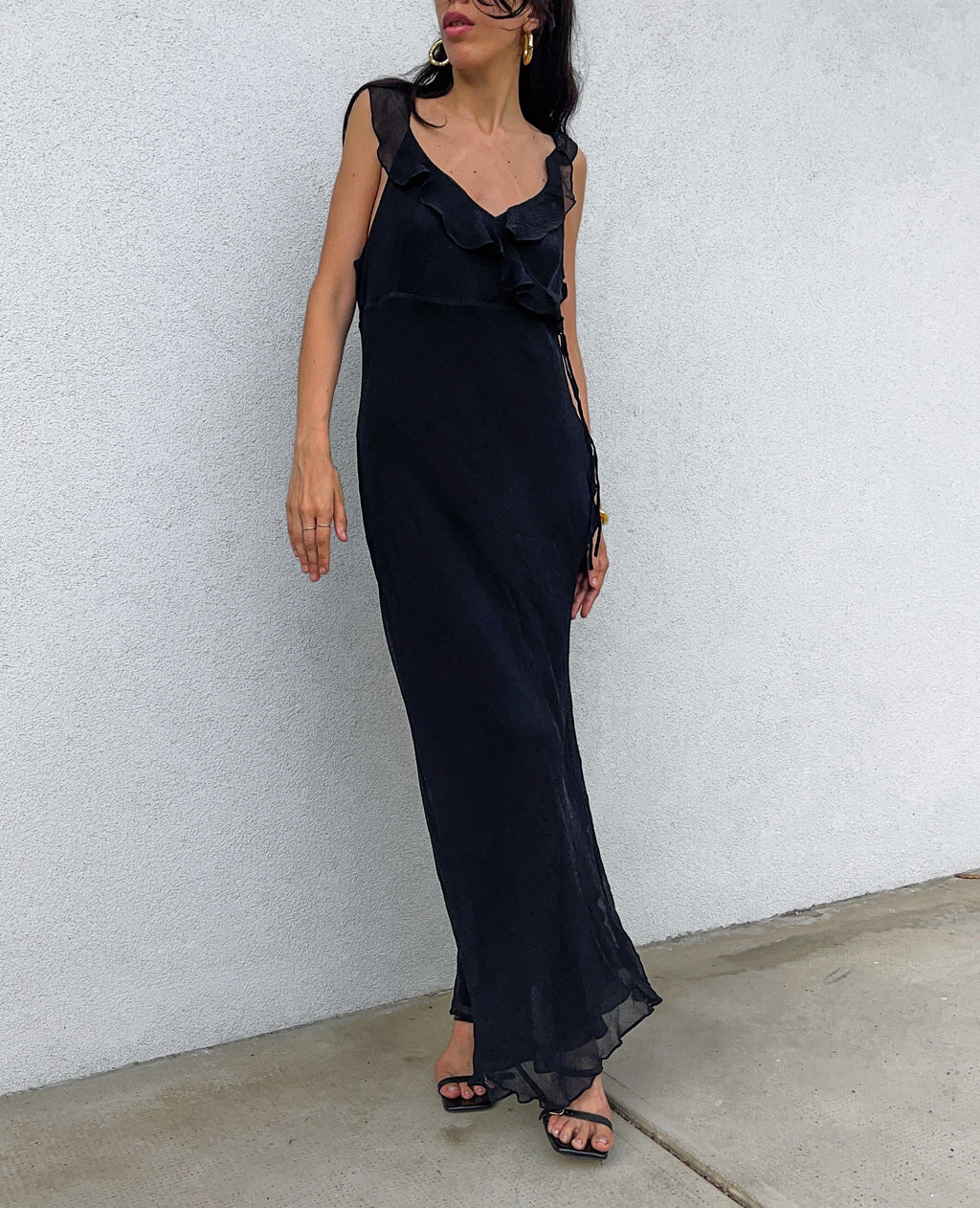 Silk black dress