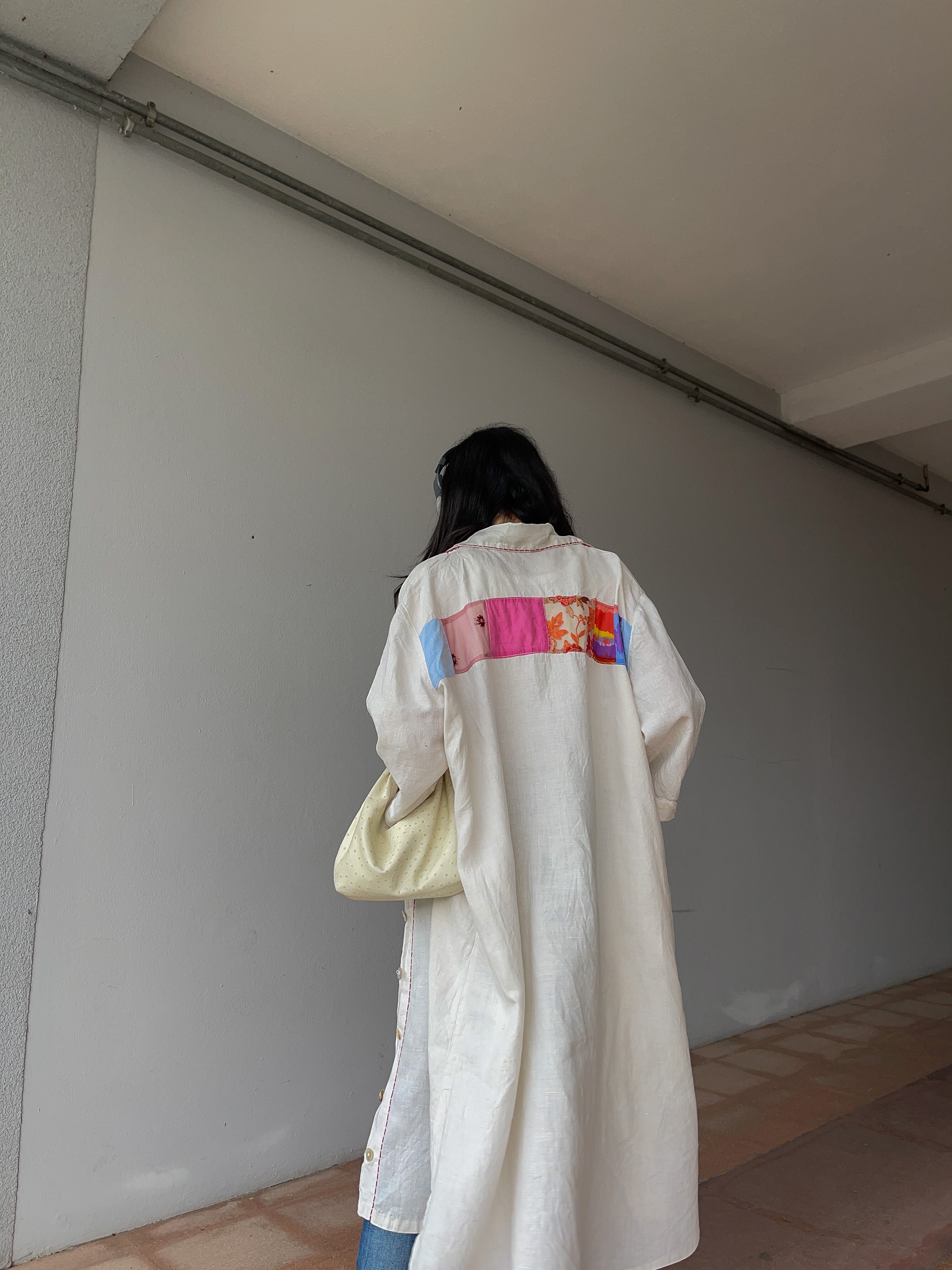 Linen maxi shirt