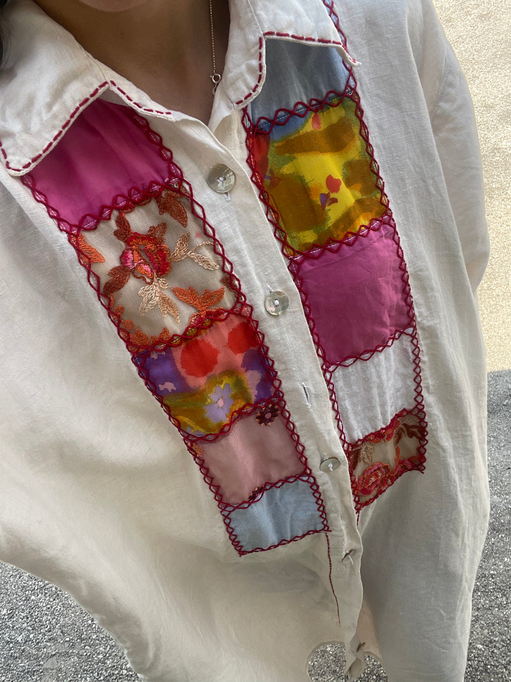 Linen maxi shirt