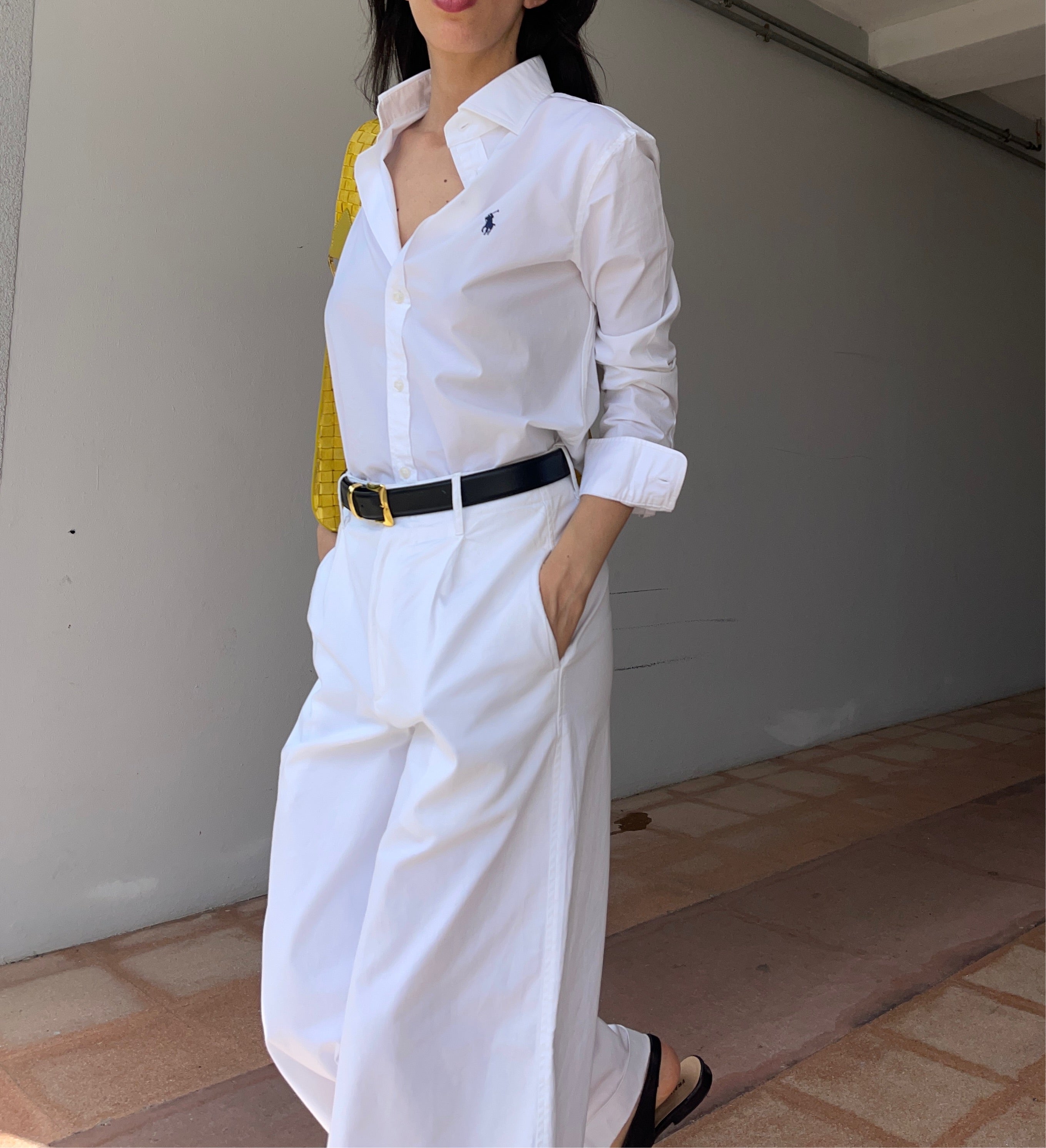 100 cotton white pants