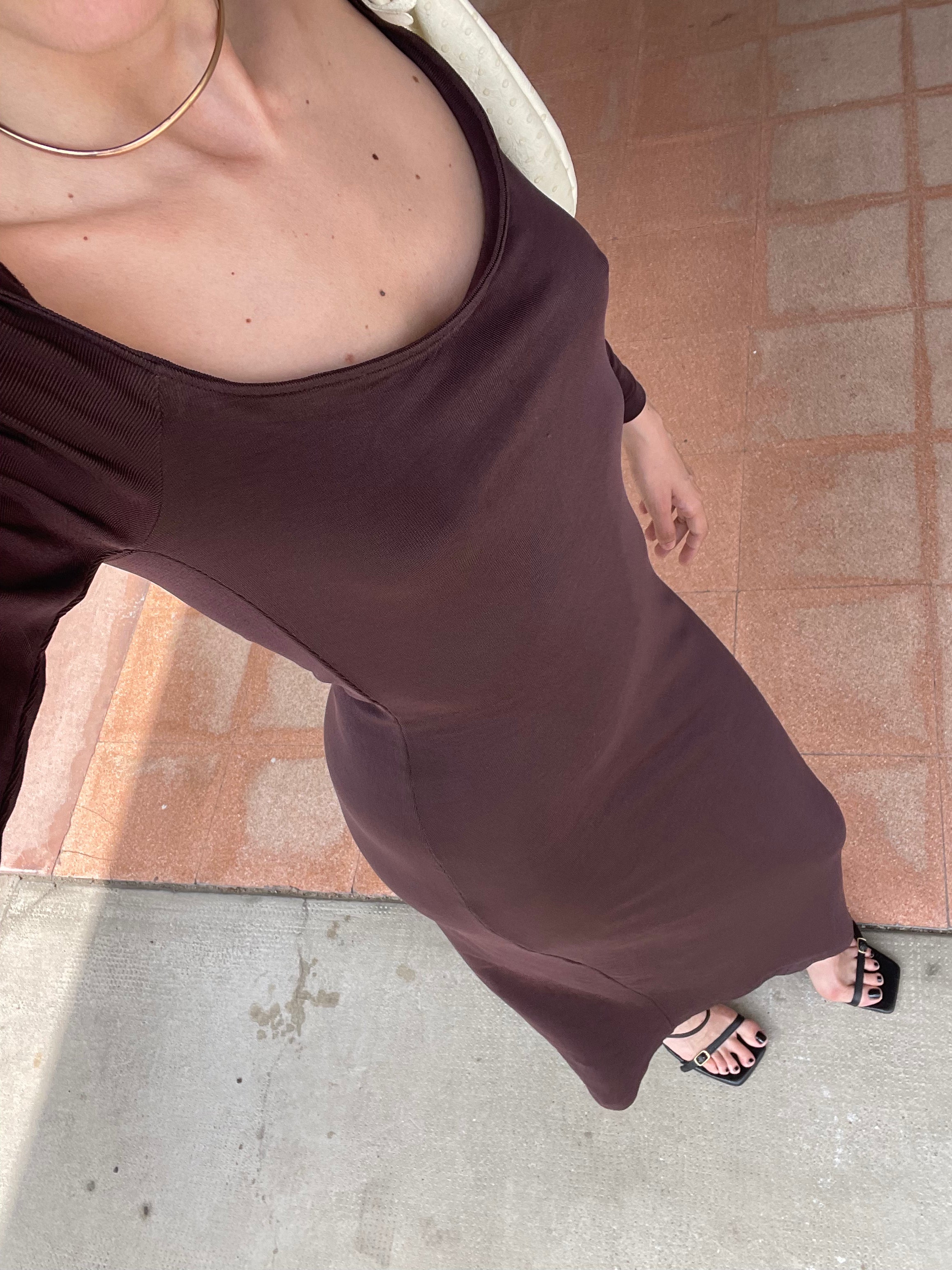 Chocolate dress