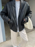 Black bomber jacket