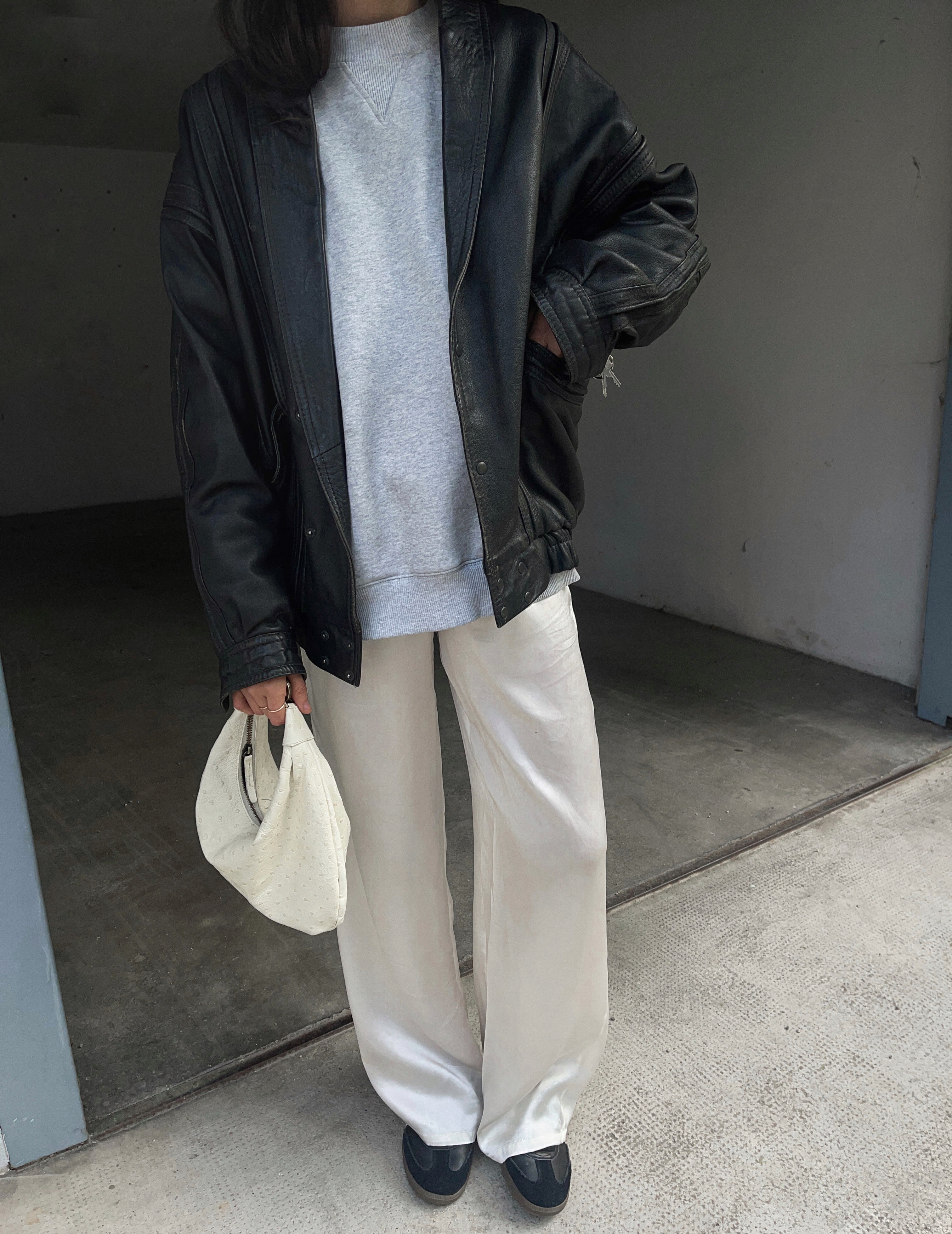 Black bomber jacket