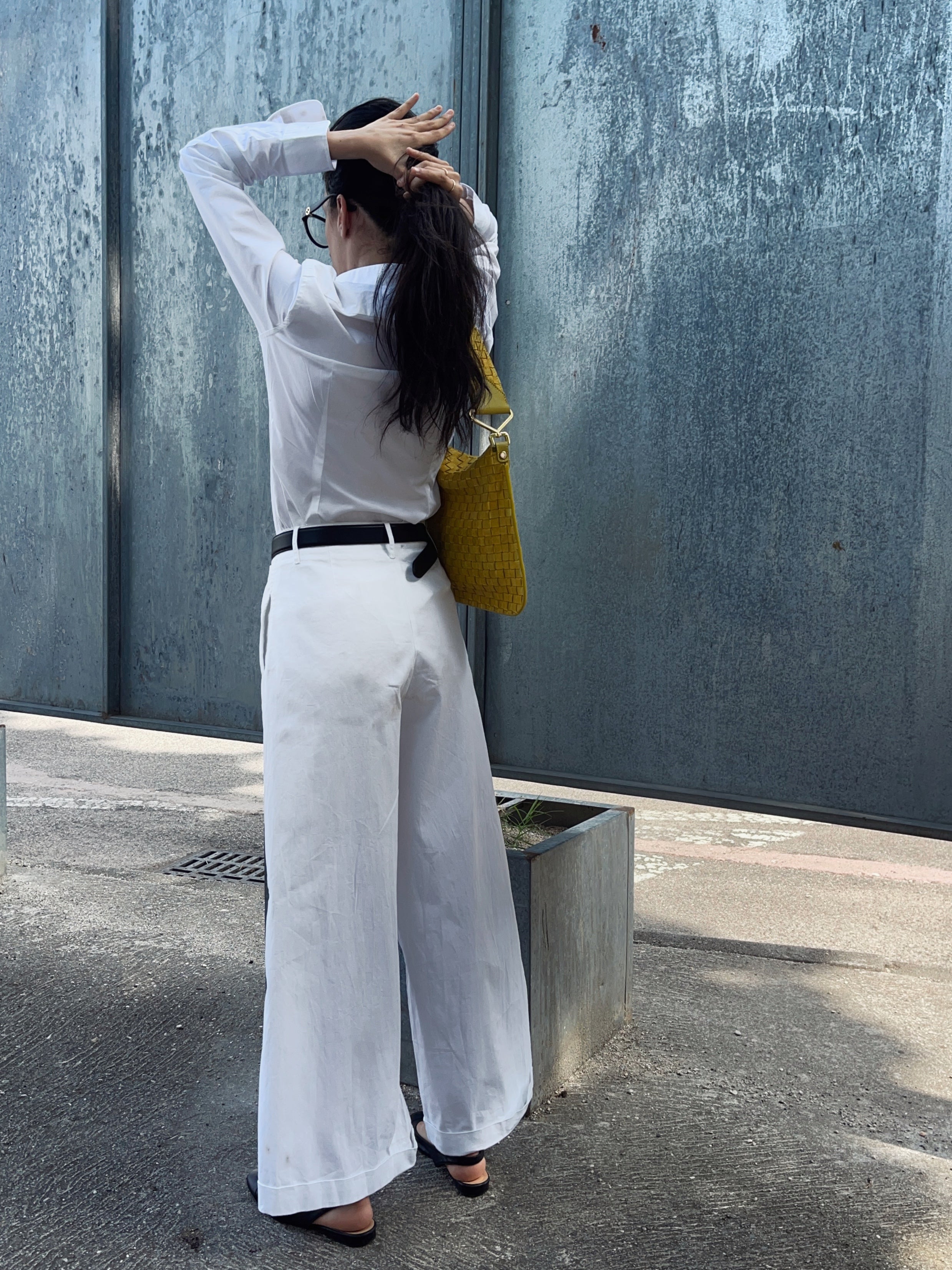 100 cotton white pants